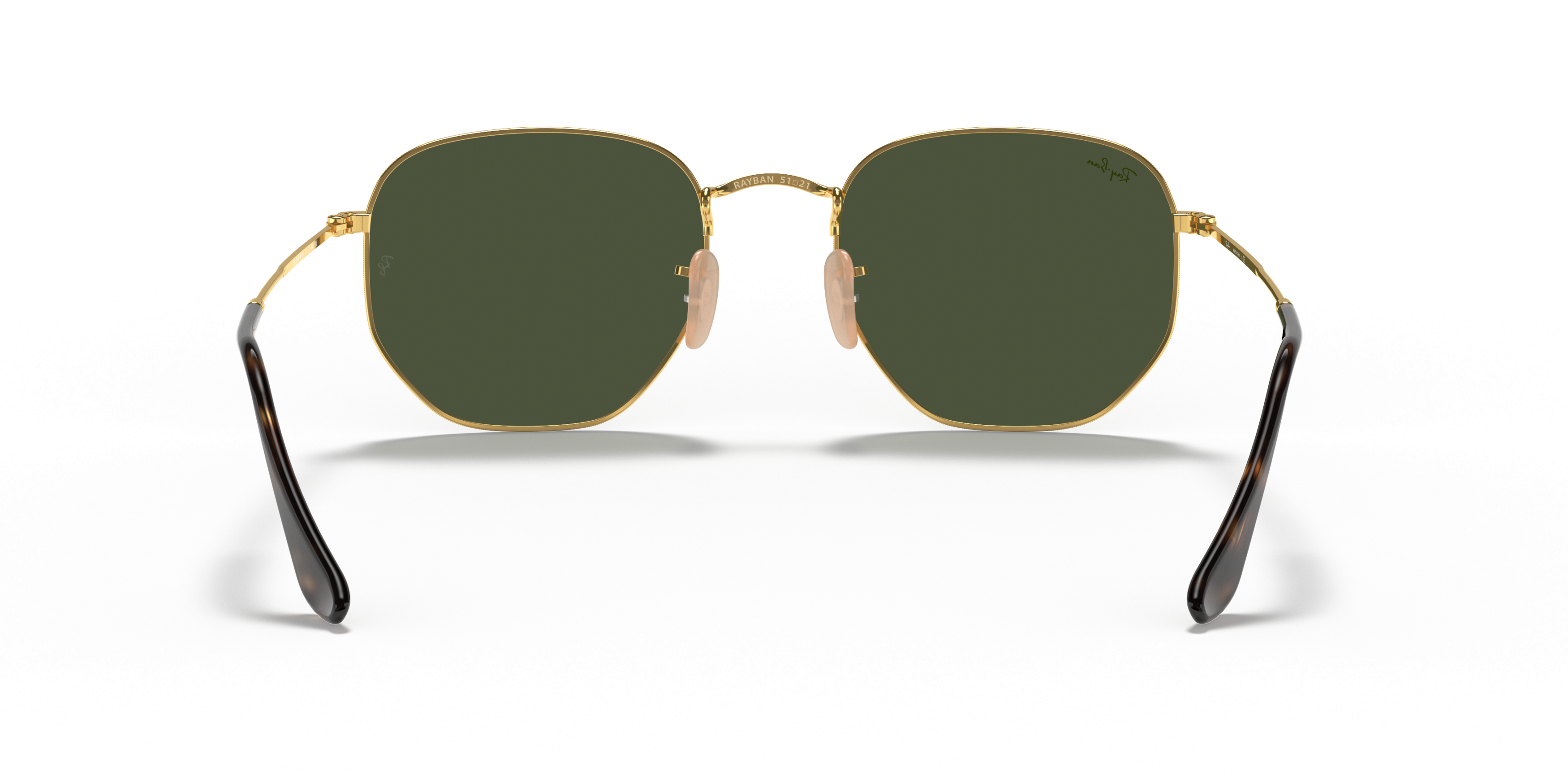 Detail02 Ray-Ban RB 3548N (001) Sunglasses Green / Gold