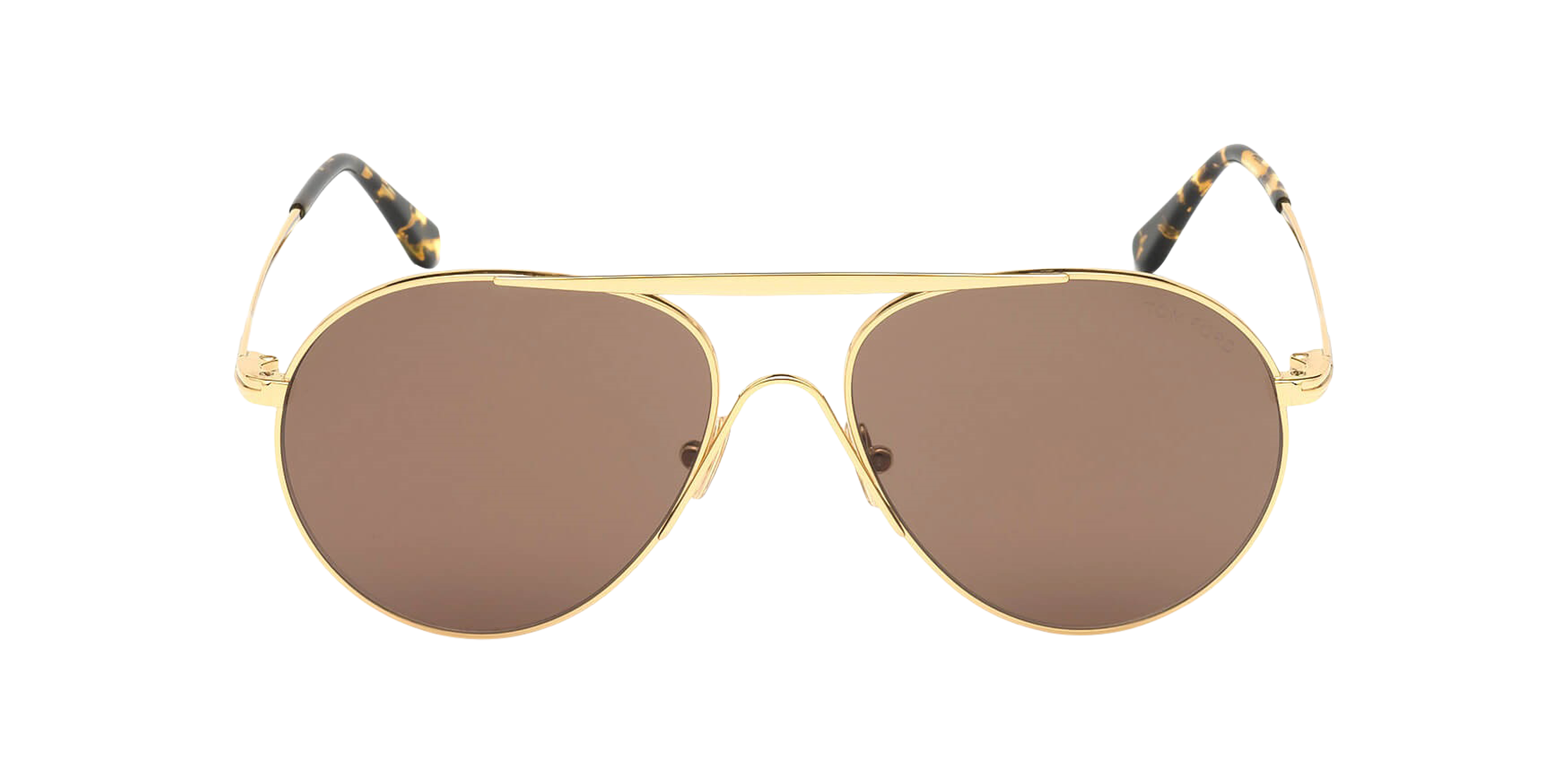 Front Tom Ford Smith FT 773 Sunglasses Brown / Gold
