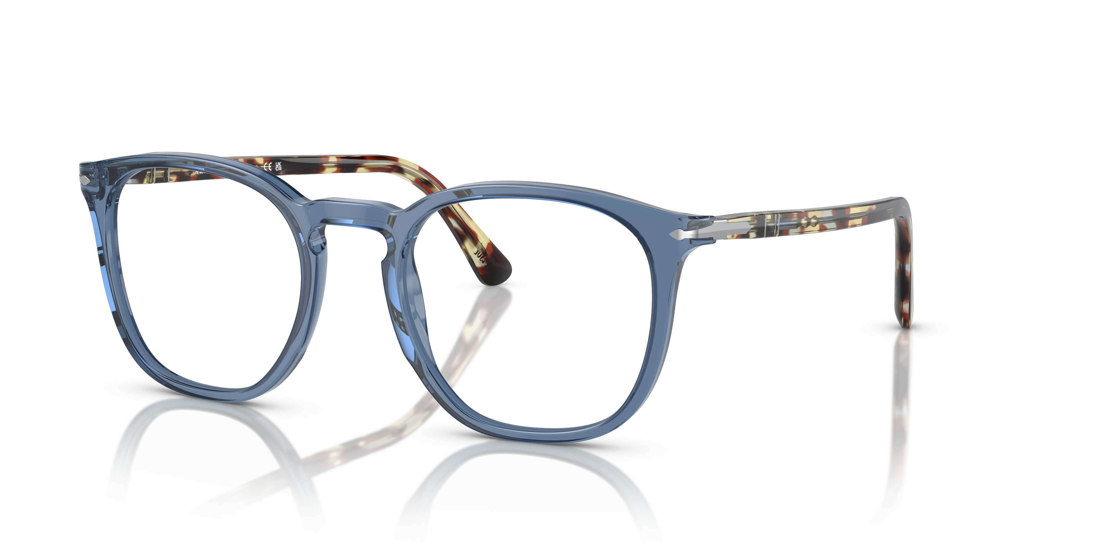 Angle_Left01 Persol PO 3318V Glasses Transparent / Tortoise Shell