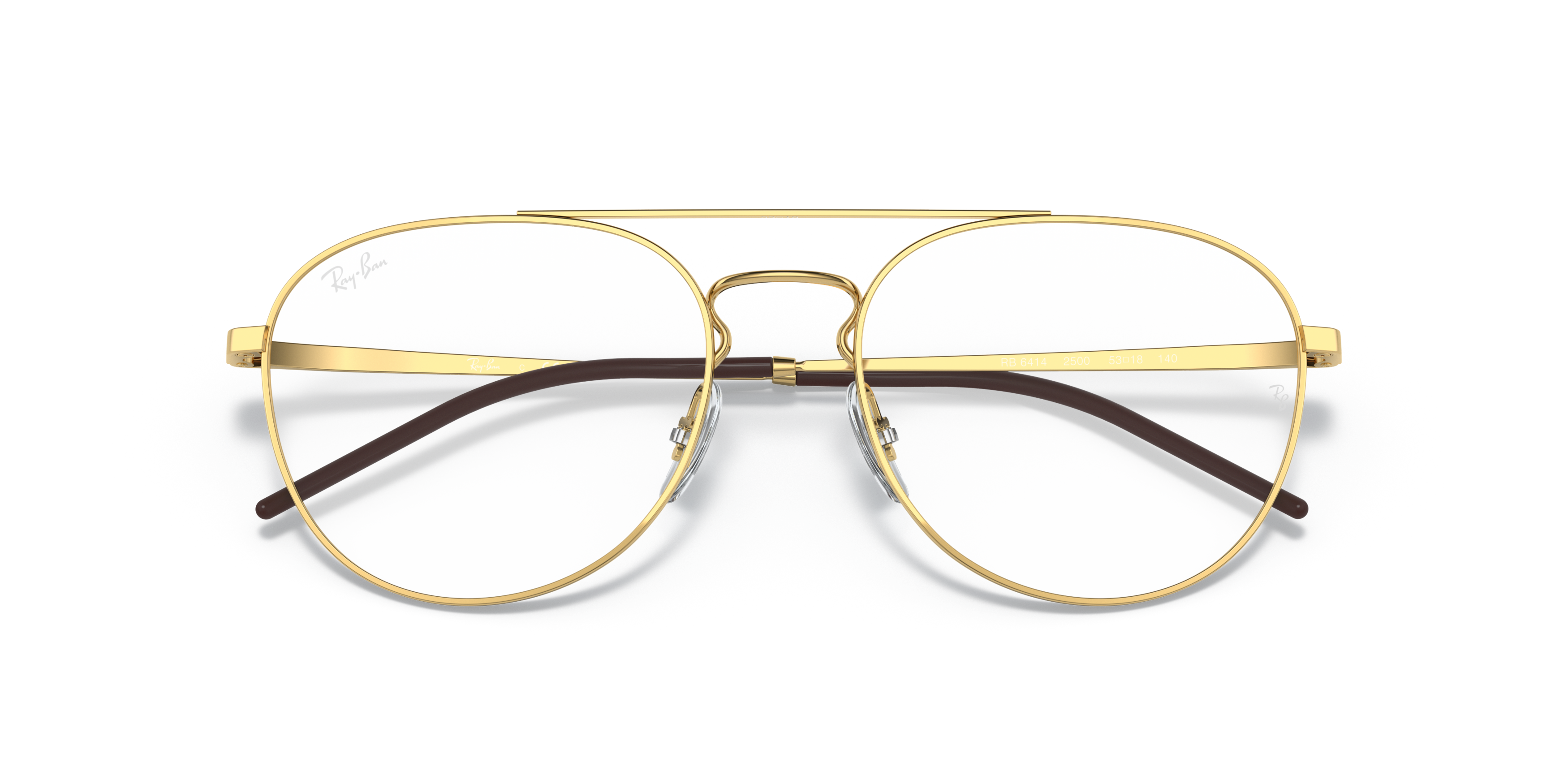 Folded Ray-Ban RX 6414 (2500) Glasses Transparent / Gold