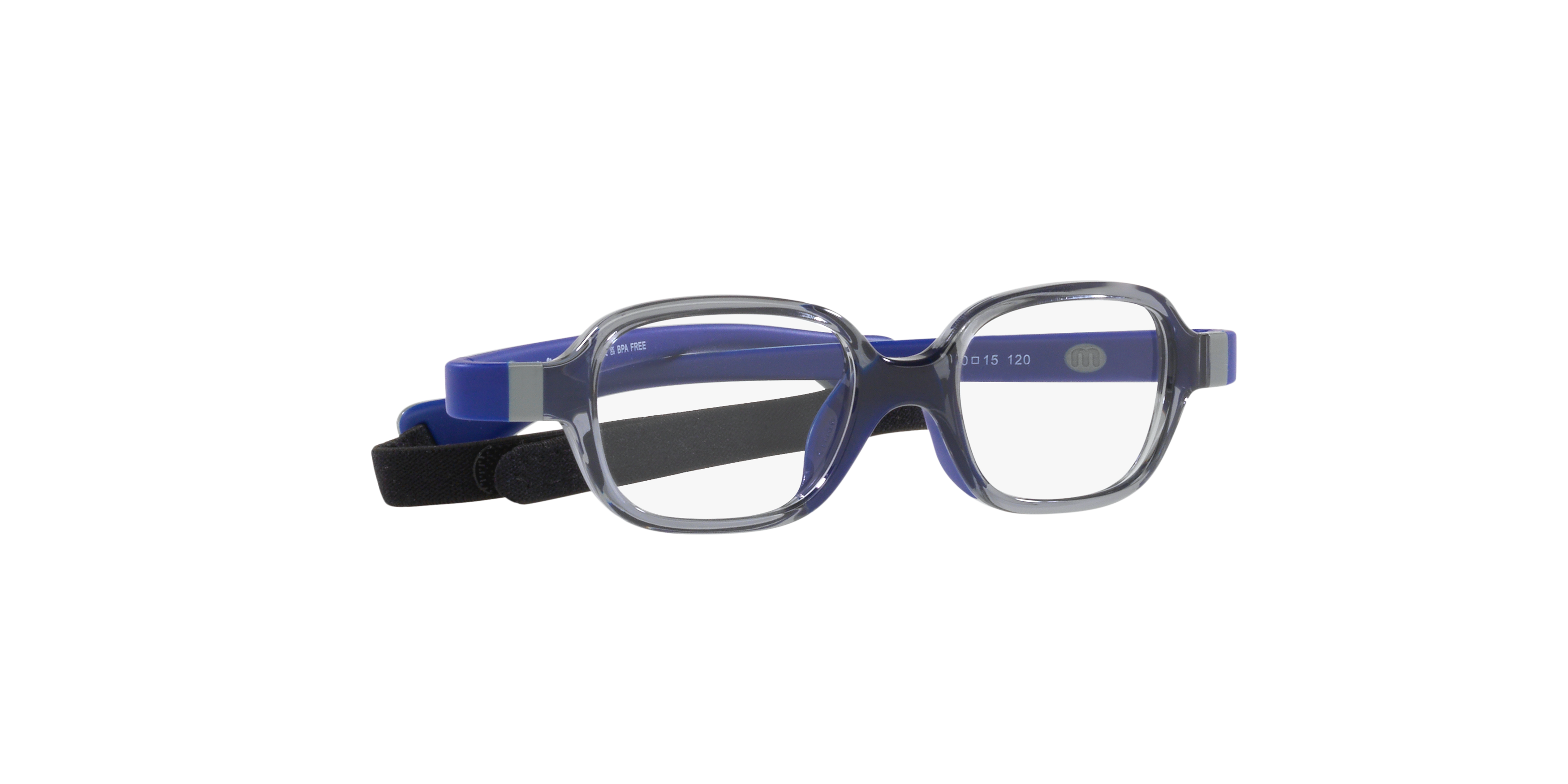 Angle_Right01 Miraflex MF 4004 Children's Glasses Transparent / Transparent, Grey