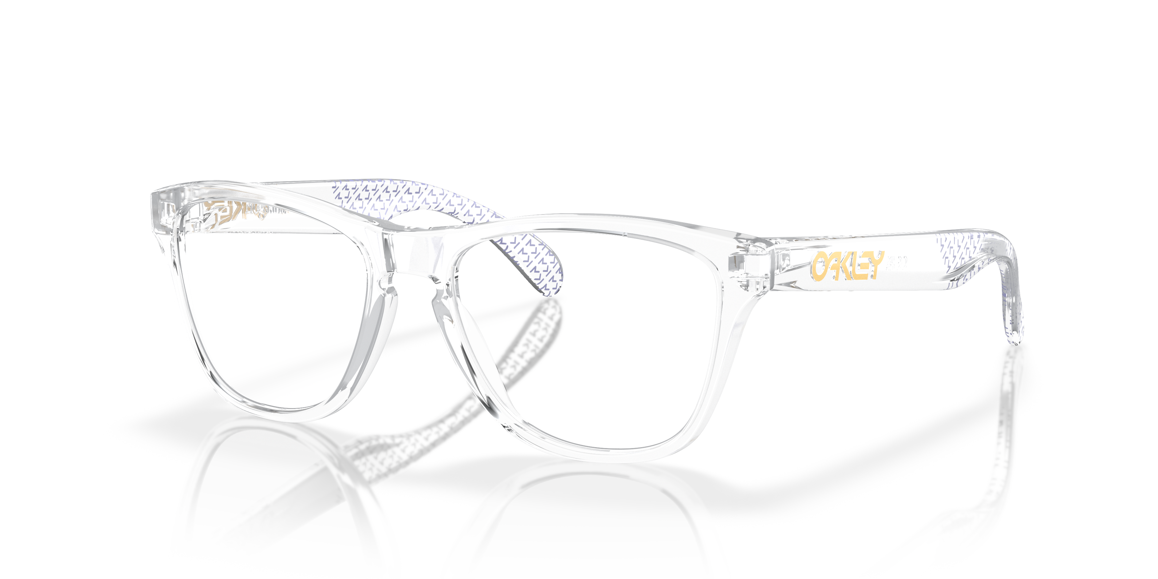 Angle_Left01 Oakley OY 8009 (800908) Youth Glasses Transparent / Transparent, Clear