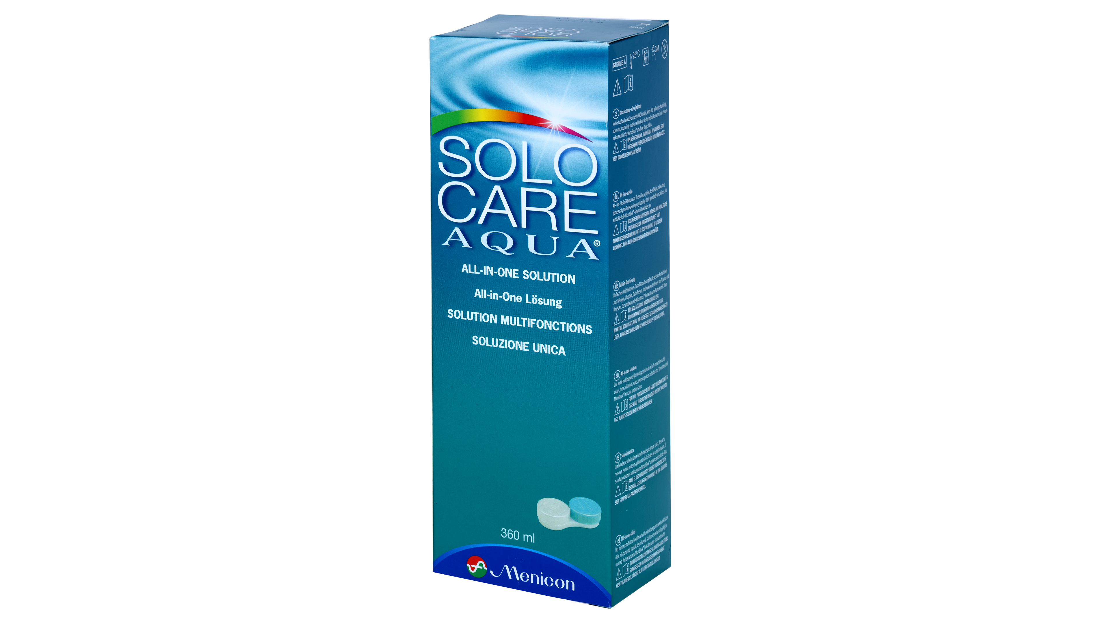 Front SOLO-CARE Solo-Care Aqua - 360Ml Solution FLACON SIMPLE (250 À 360ML)