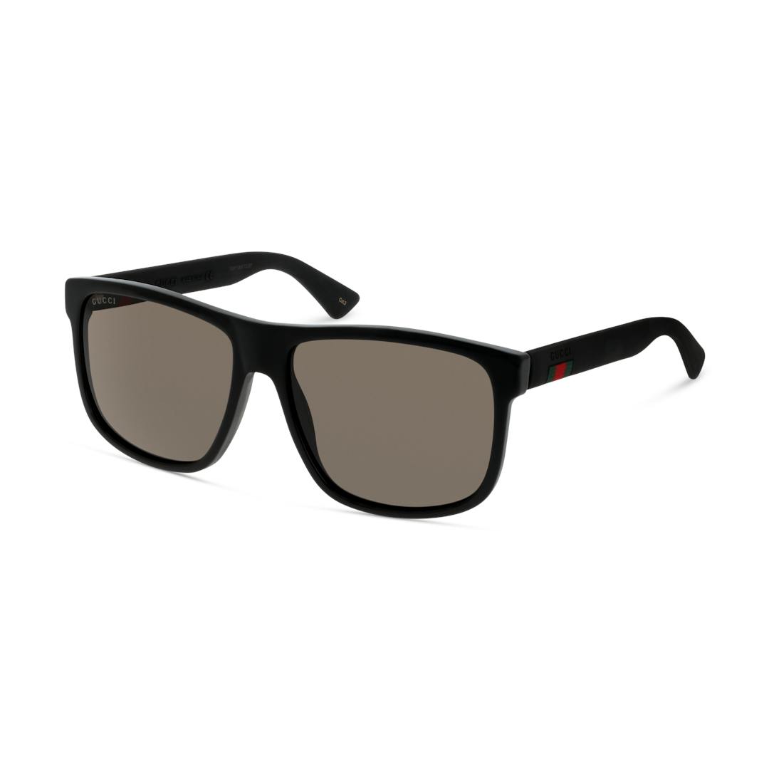 Gucci GG0010S Lunettes de Soleil Homme - Noir Gris - Possibilité de verres correcteurs - Adaptable à
