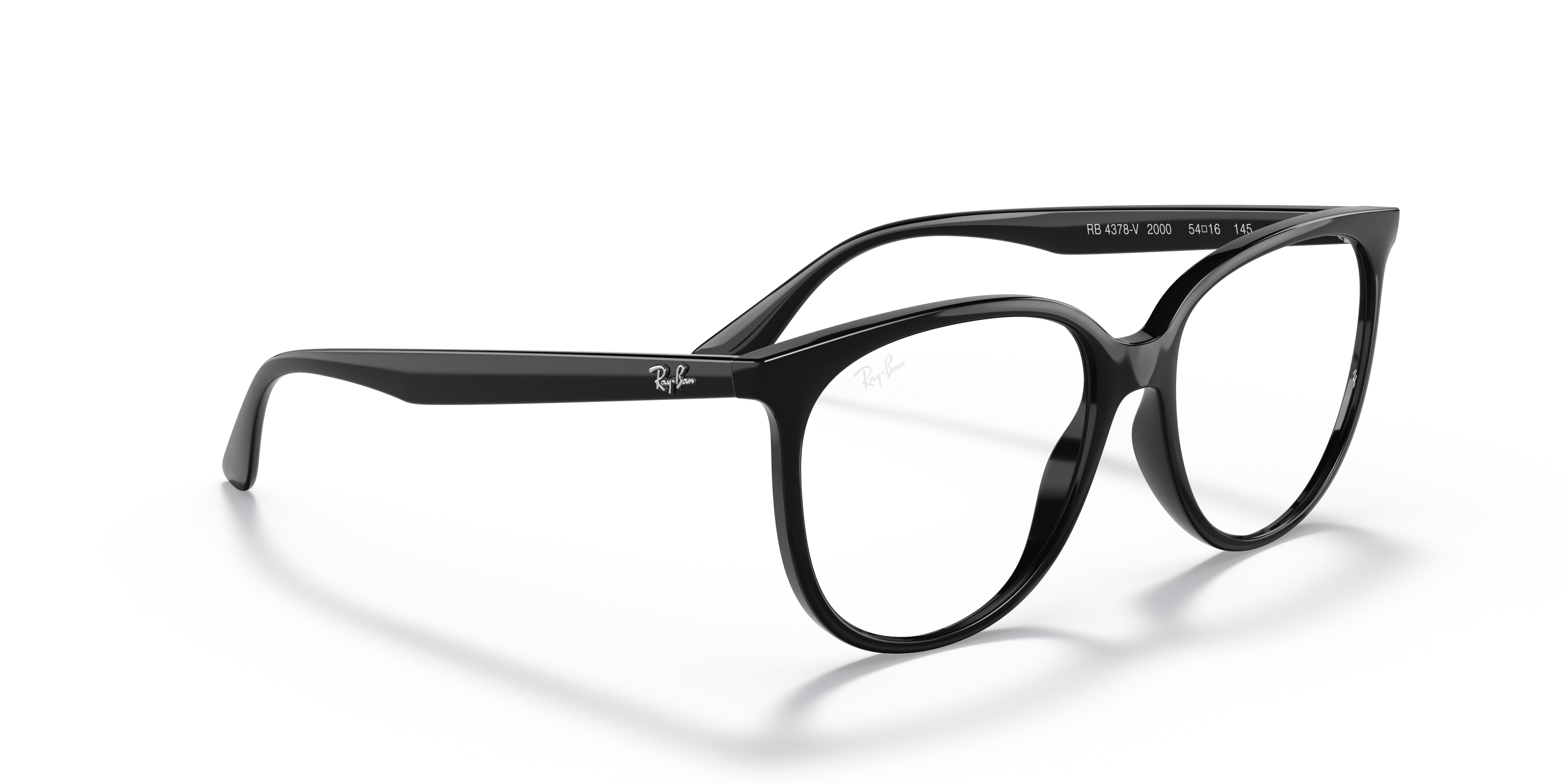 Angle_Right01 Ray-Ban RX 4378V Glasses Transparent / Grey