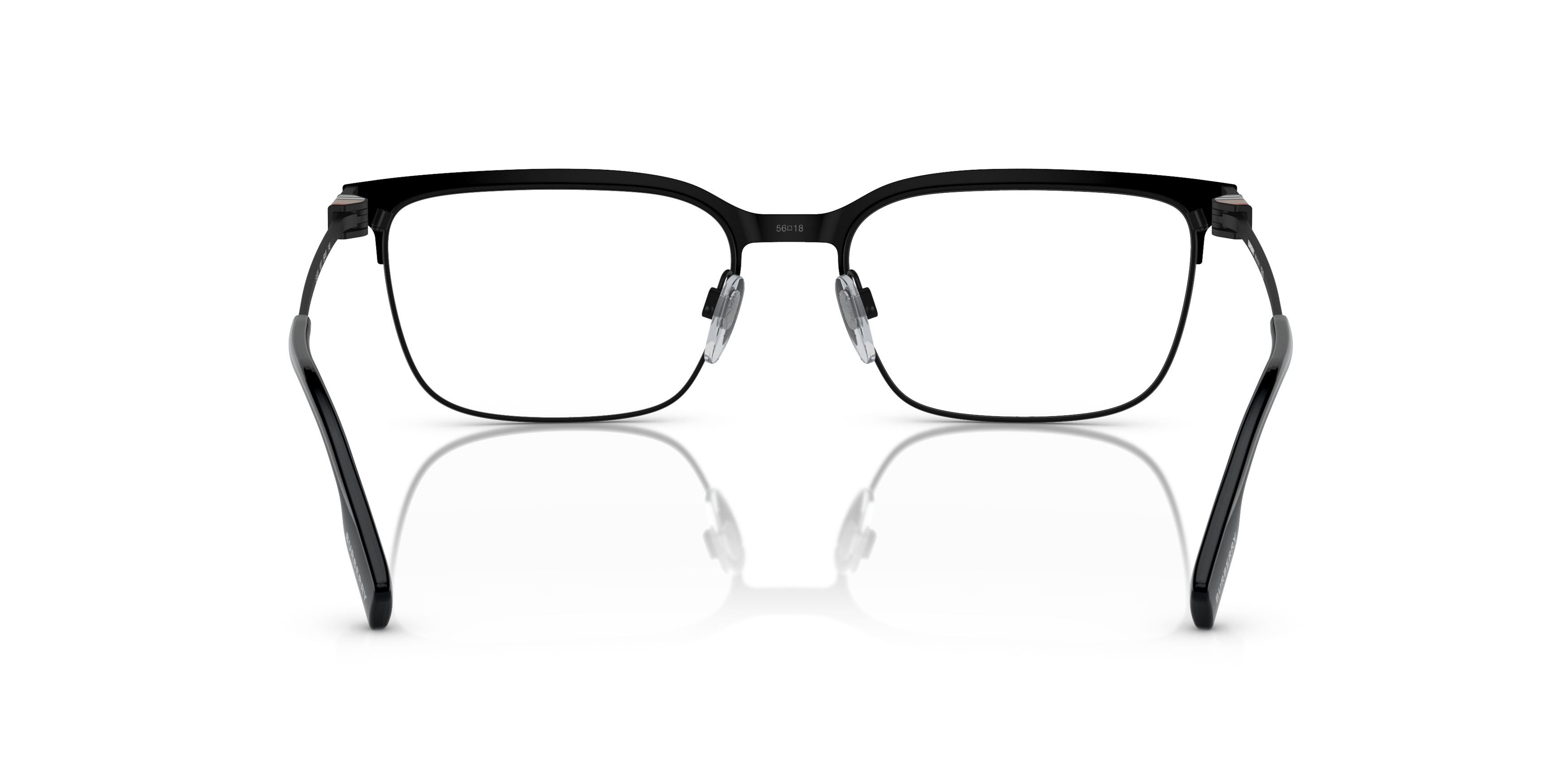 Detail02 Burberry BE 1375 Glasses Transparent / Black