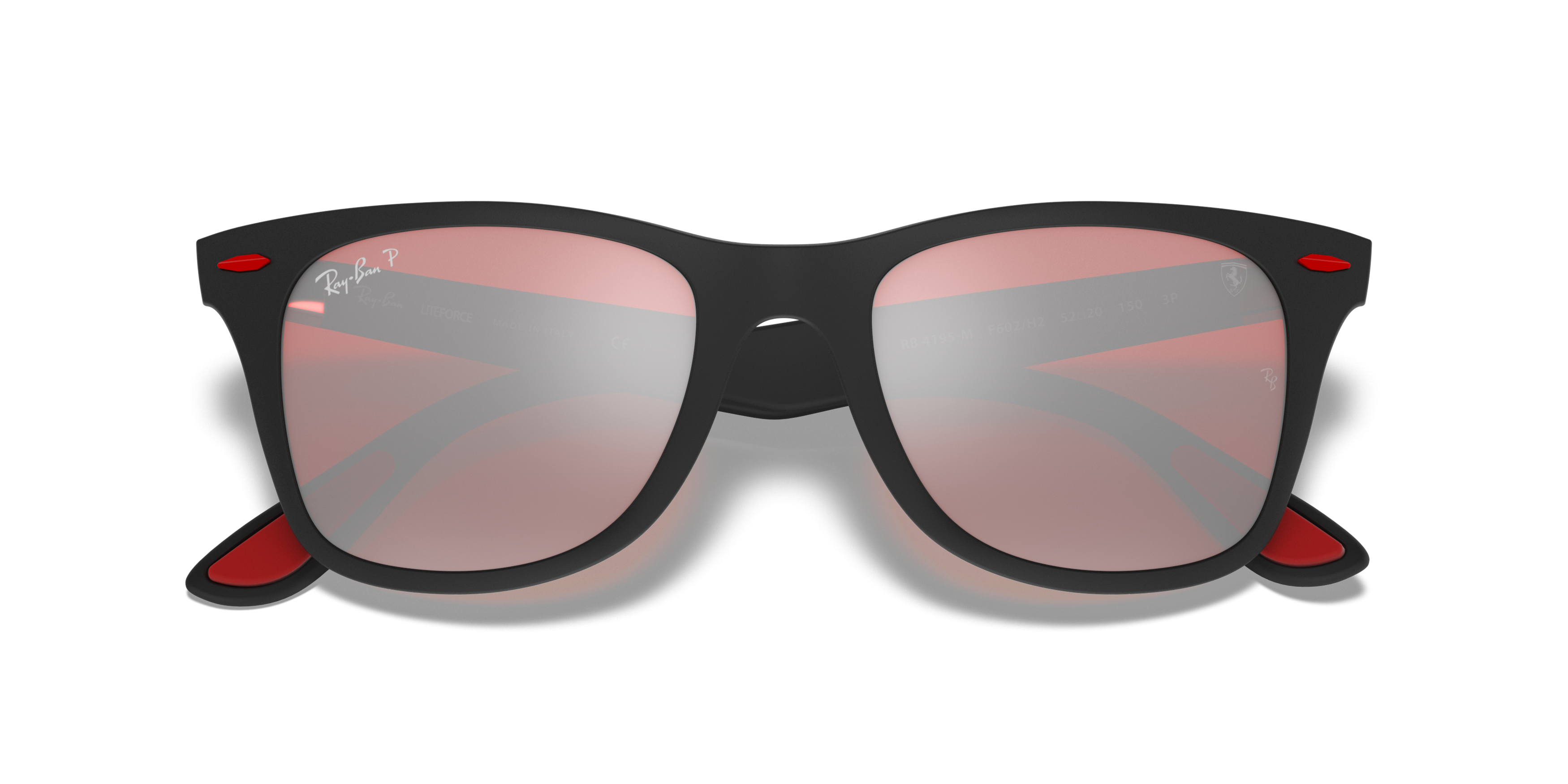 Folded Ray-Ban RB 4195M (F602H2) Sunglasses Violet / Grey