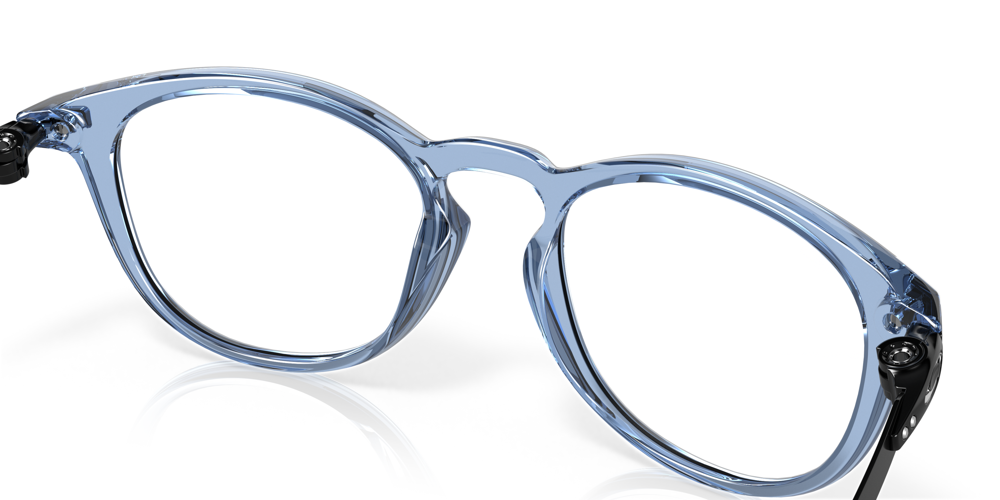 Detail03 Oakley Pitchman OX 8105 Glasses Transparent / Blue