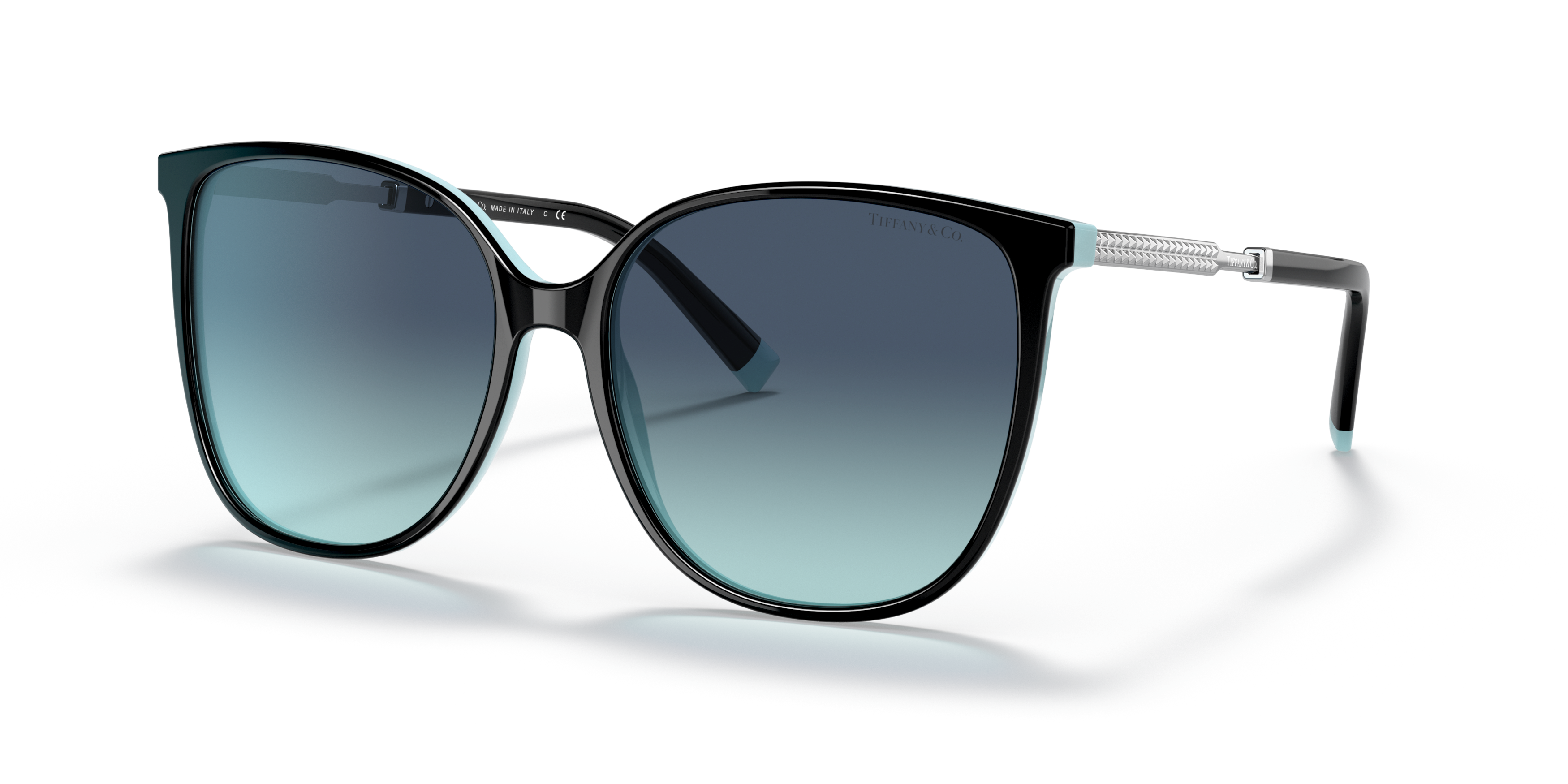 Angle_Left01 Tiffany & Co TF 4184 Sunglasses Blue / Black