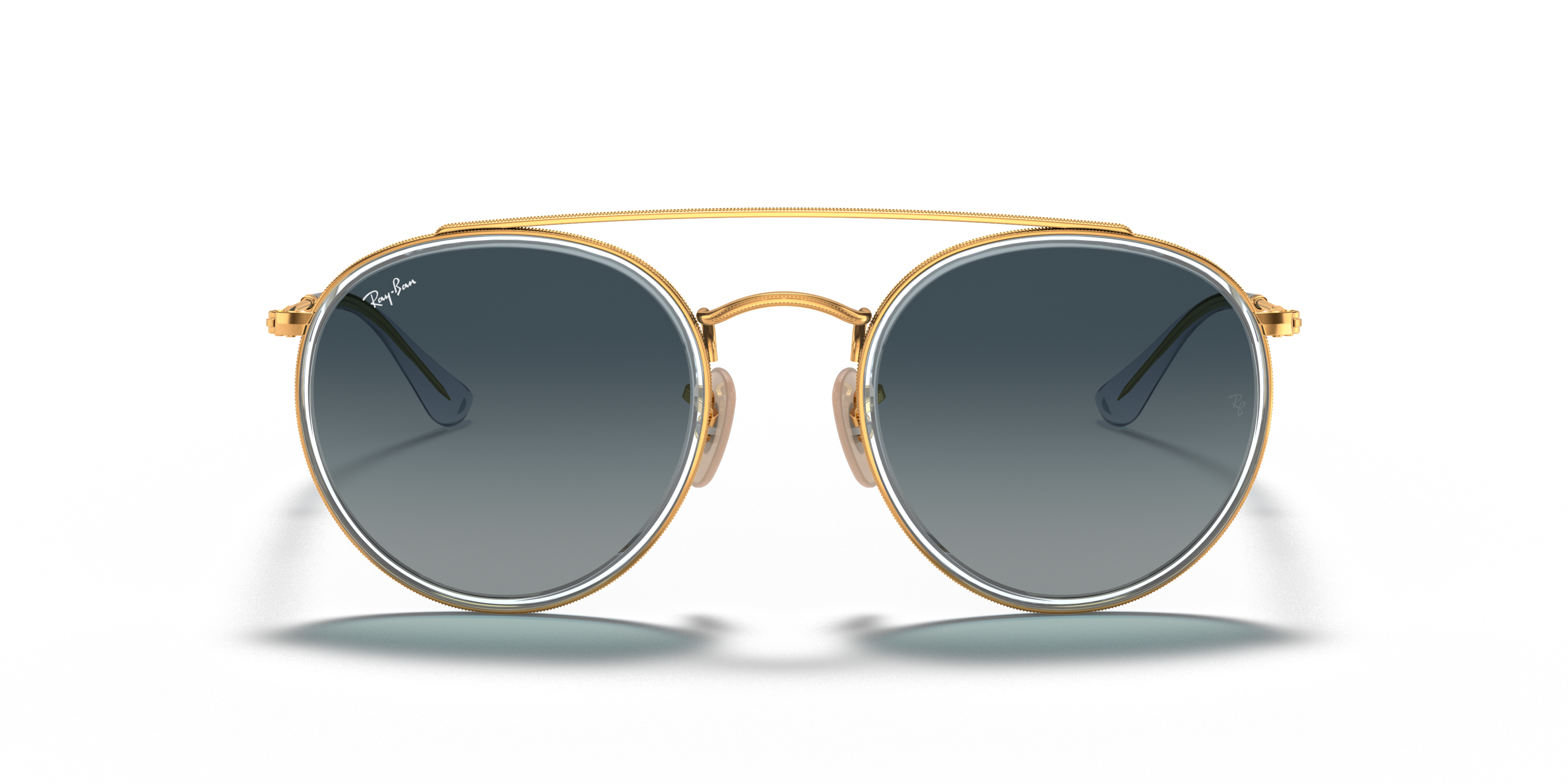 [products.image.front] Ray-Ban Round Double Bridge RB3647N 91233M