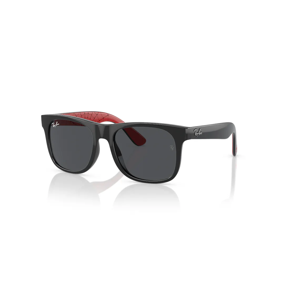 Ray-Ban RJ9069S Lunettes de Soleil Enfant - Noir Rouge Ray-Ban RJ9069S Lunettes de Soleil Enfant - Noir Rouge