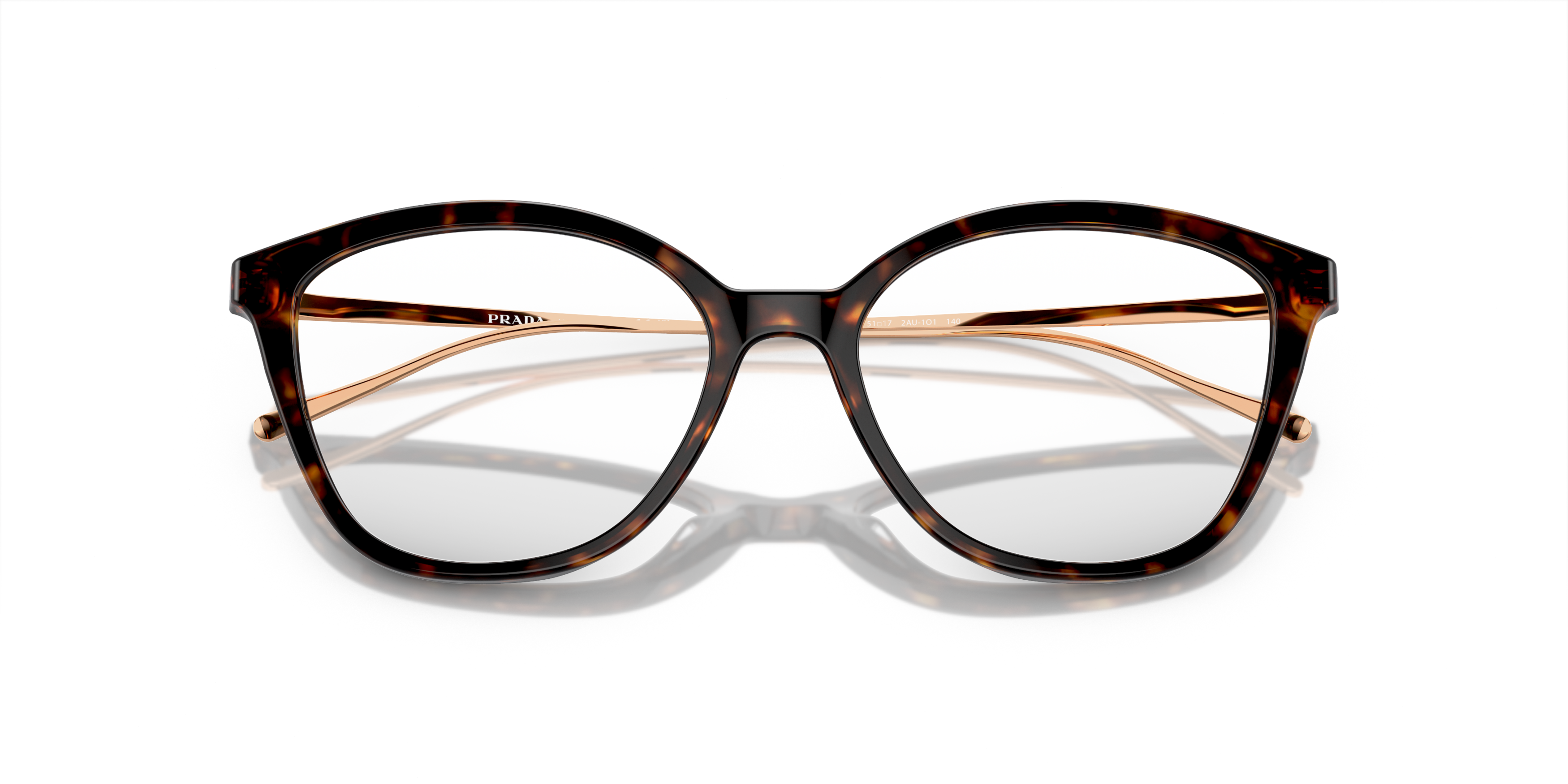 Folded Prada PR 11VV (2AU1O1) Glasses Transparent / Brown