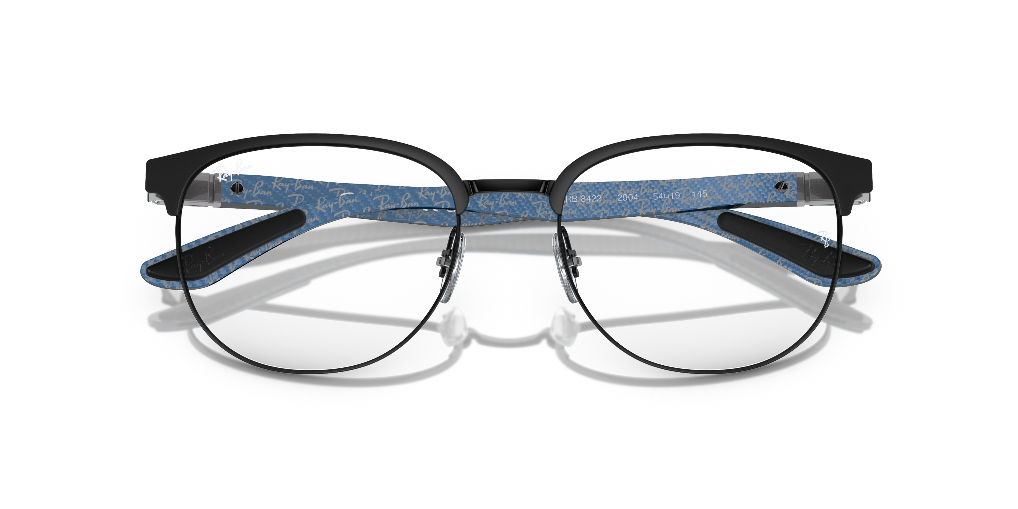 Folded Ray-Ban RX 8422 Glasses Transparent / Black