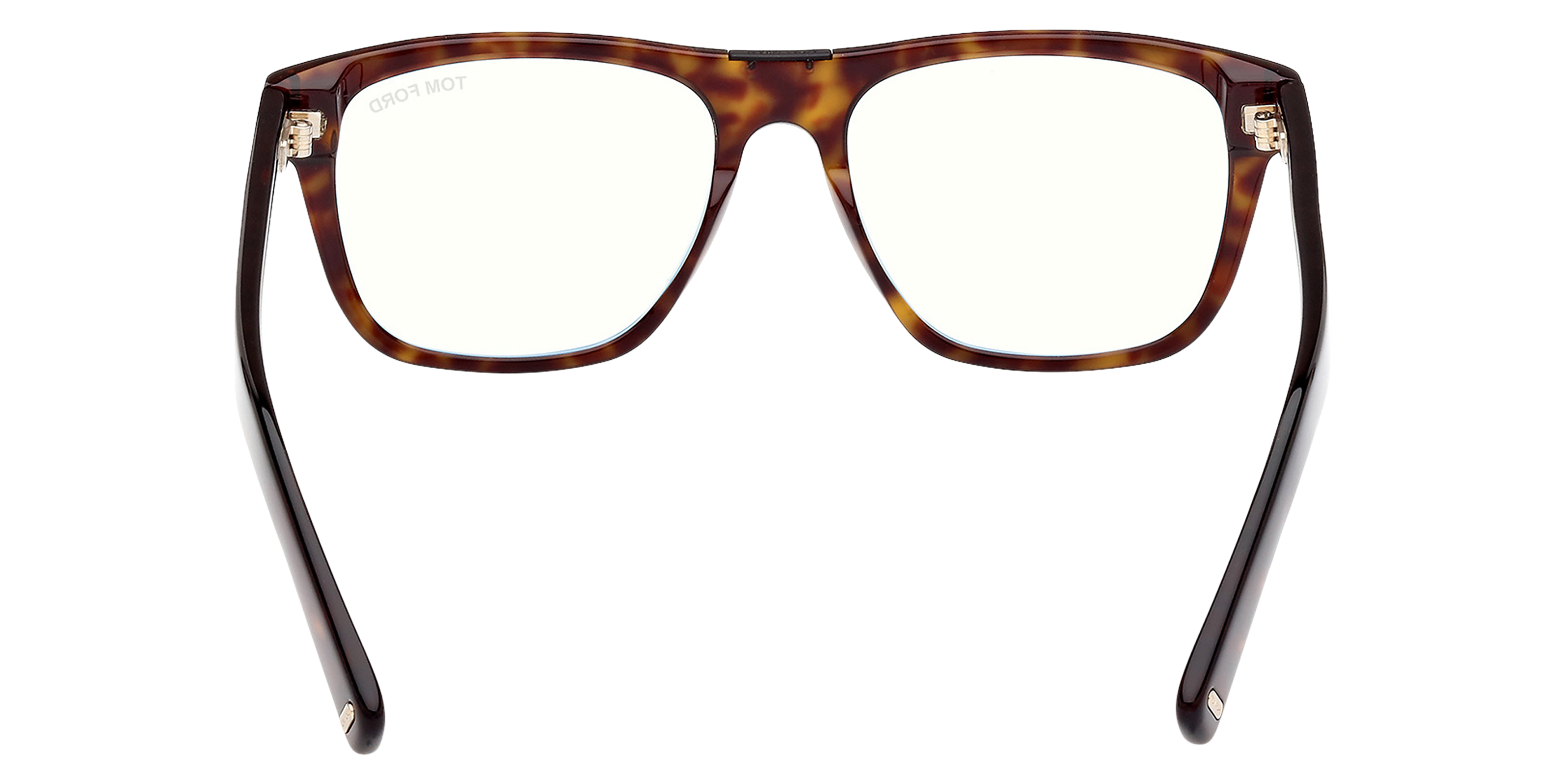 Detail02 Tom Ford FT 5902-B Glasses Transparent / Havana