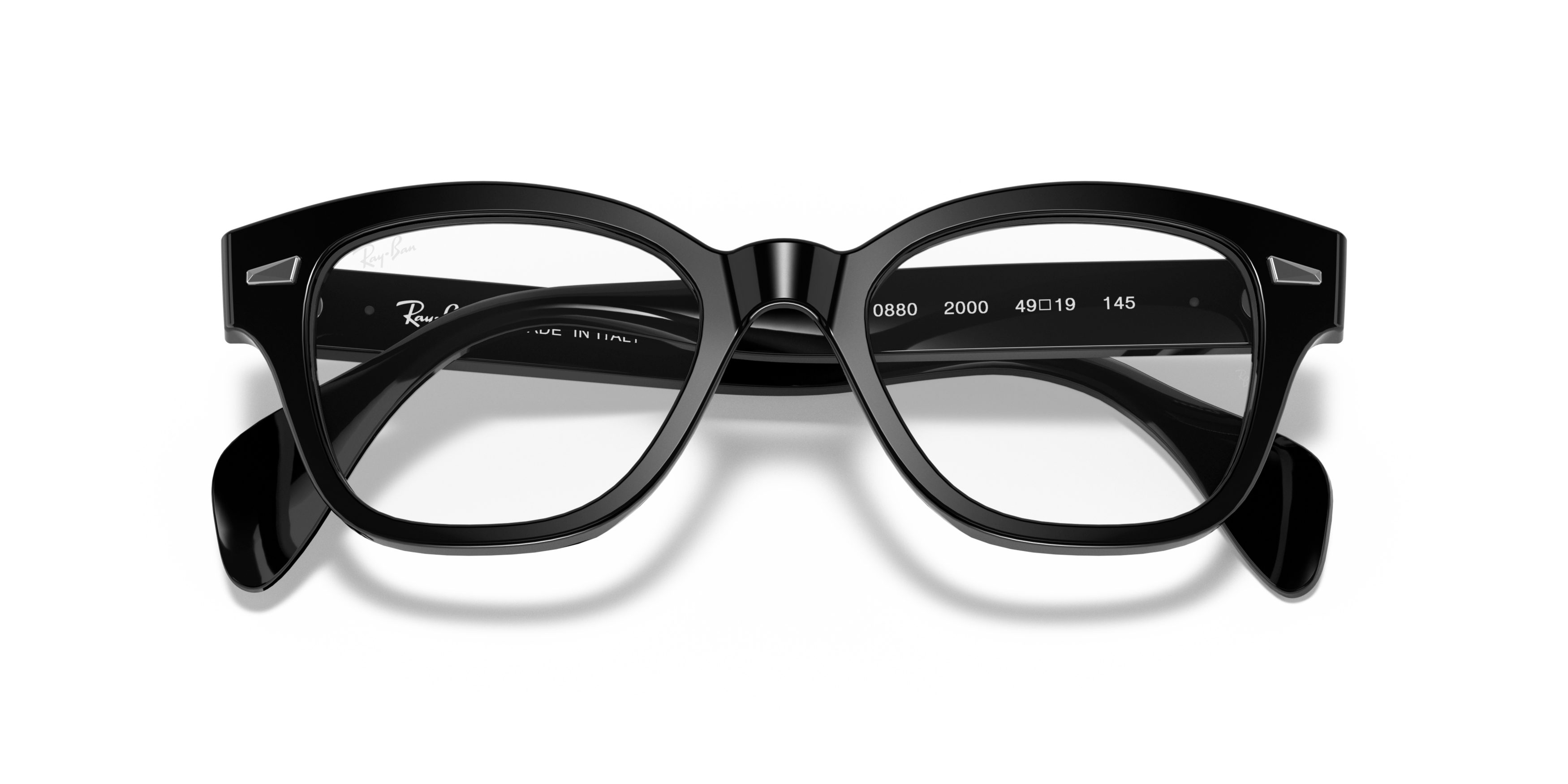 Folded Ray-Ban RX 0880 Glasses Transparent / Black