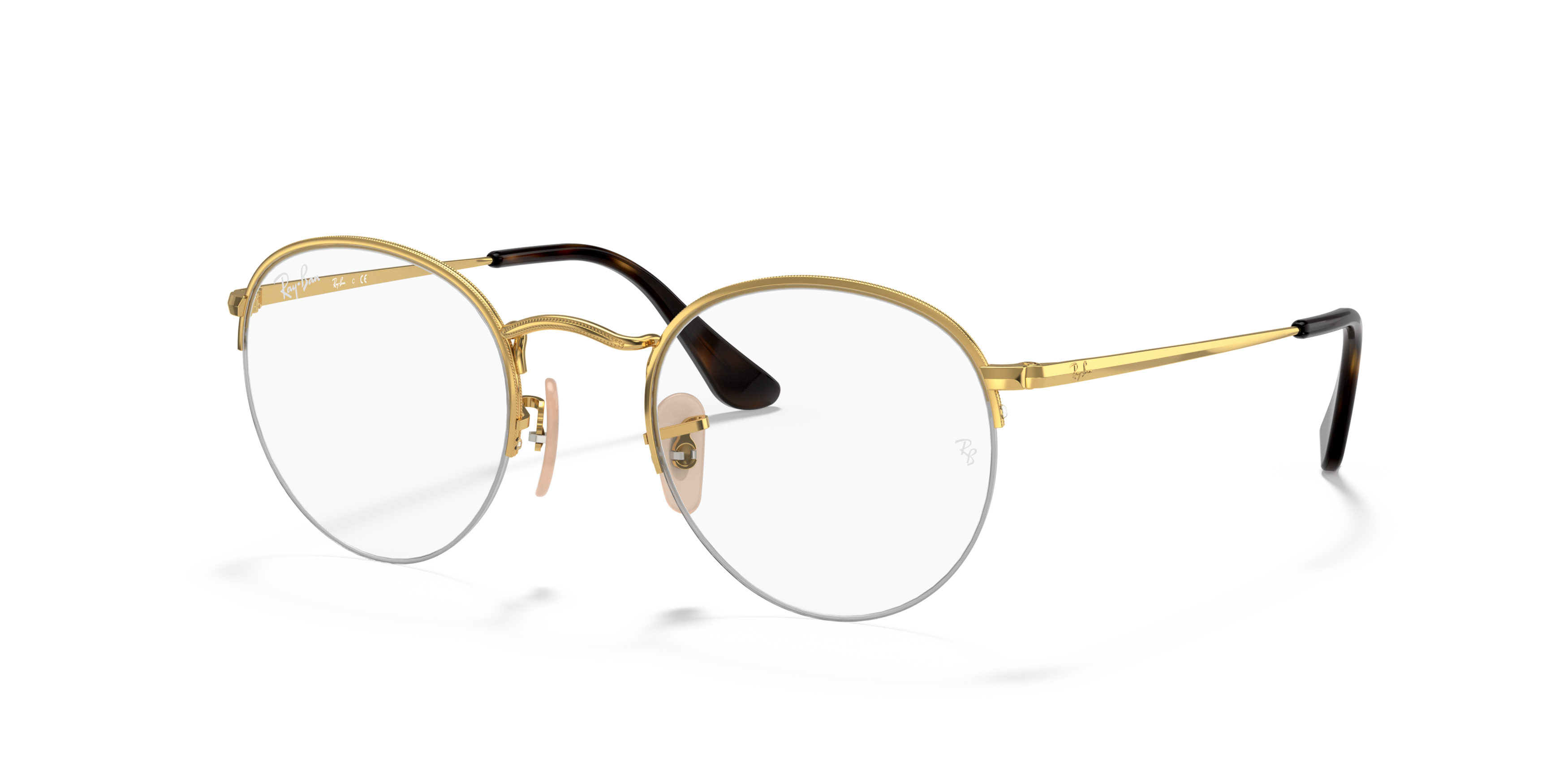 Angle_Left01 Ray-Ban RX 3947V (2502) Glasses Transparent / Gold