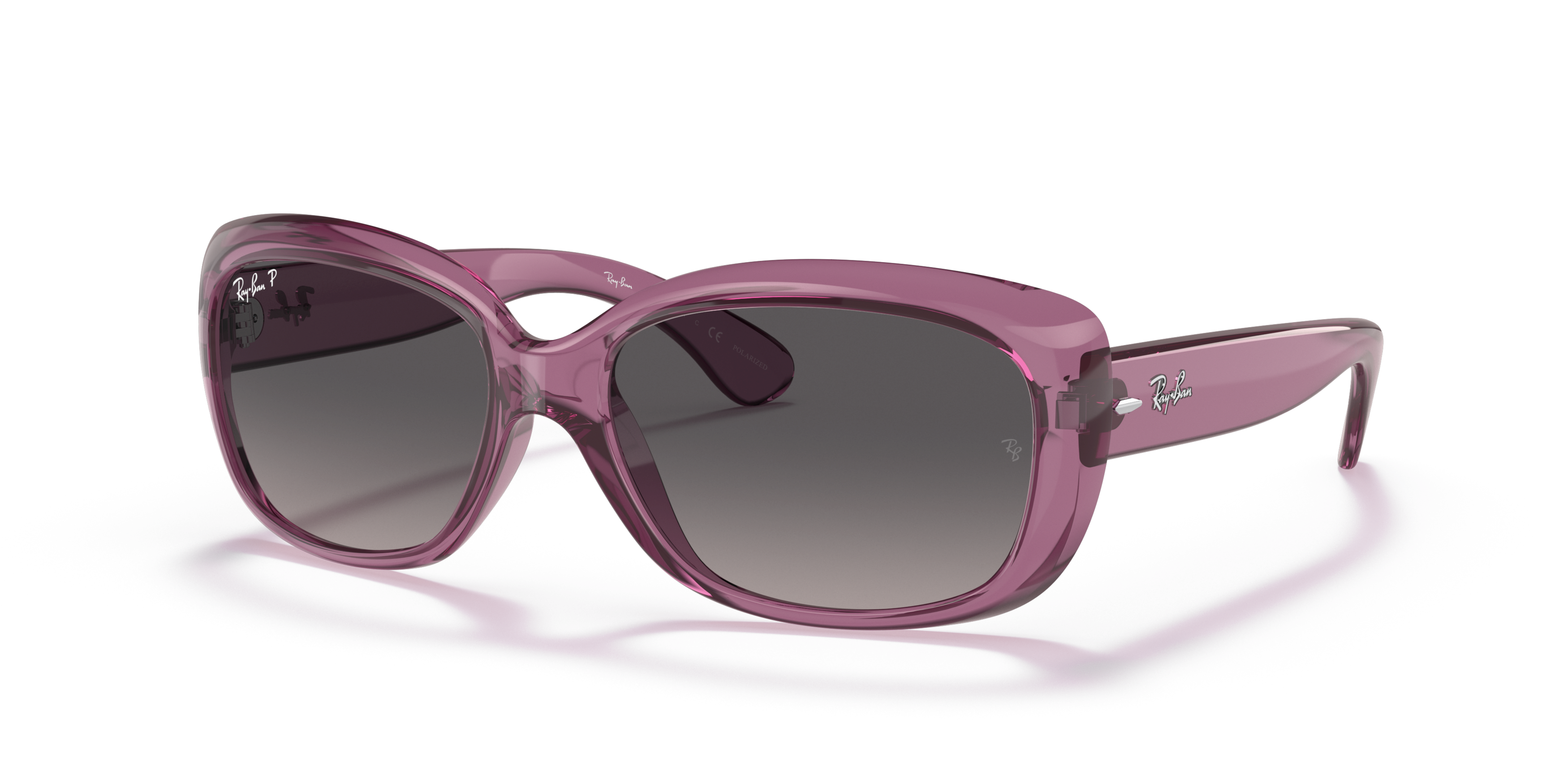 Angle_Left01 Ray-Ban RB 4101 (6591M3) Sunglasses Grey / Purple, Transparent