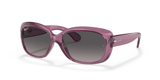 Ray-Ban Jackie Ohh Transparent RB 4101 Sunglasses Grey / Transparent, Purple