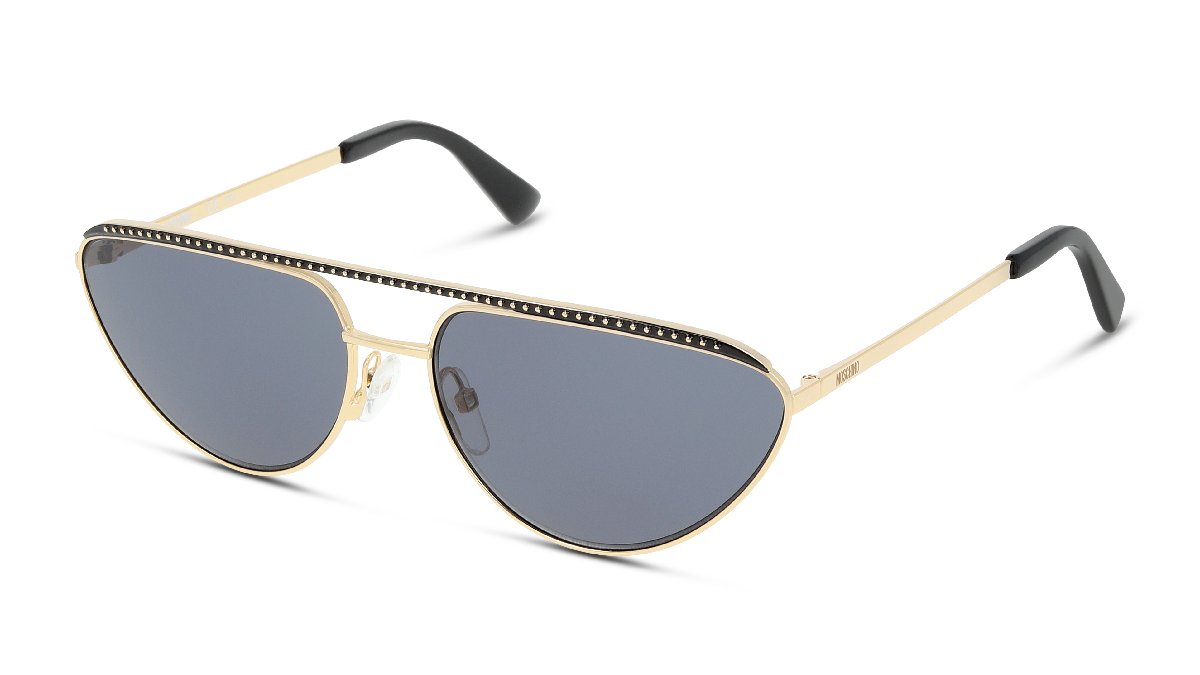 Angle_Left01 Moschino MOS 057/G (000) Sunglasses Grey / Black