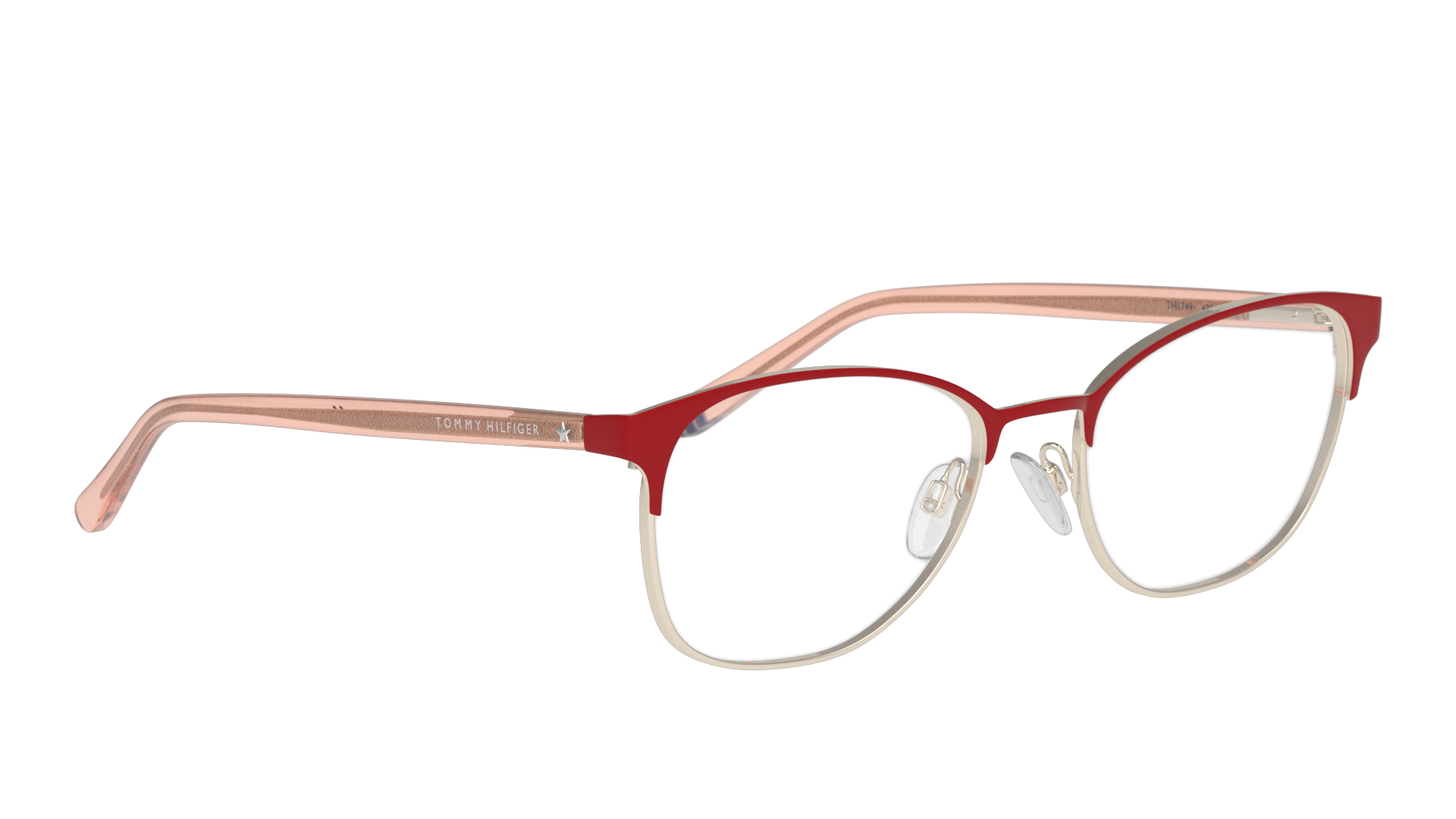 Angle_Right01 Tommy Hilfiger TH 1749 (0Z3) Glasses Transparent / Red