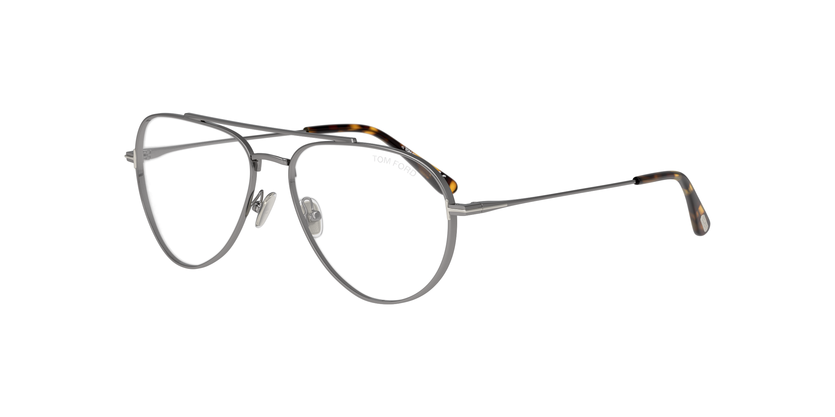 Angle_Left01 Tom Ford FT 5800-B (008) Glasses Transparent / Grey