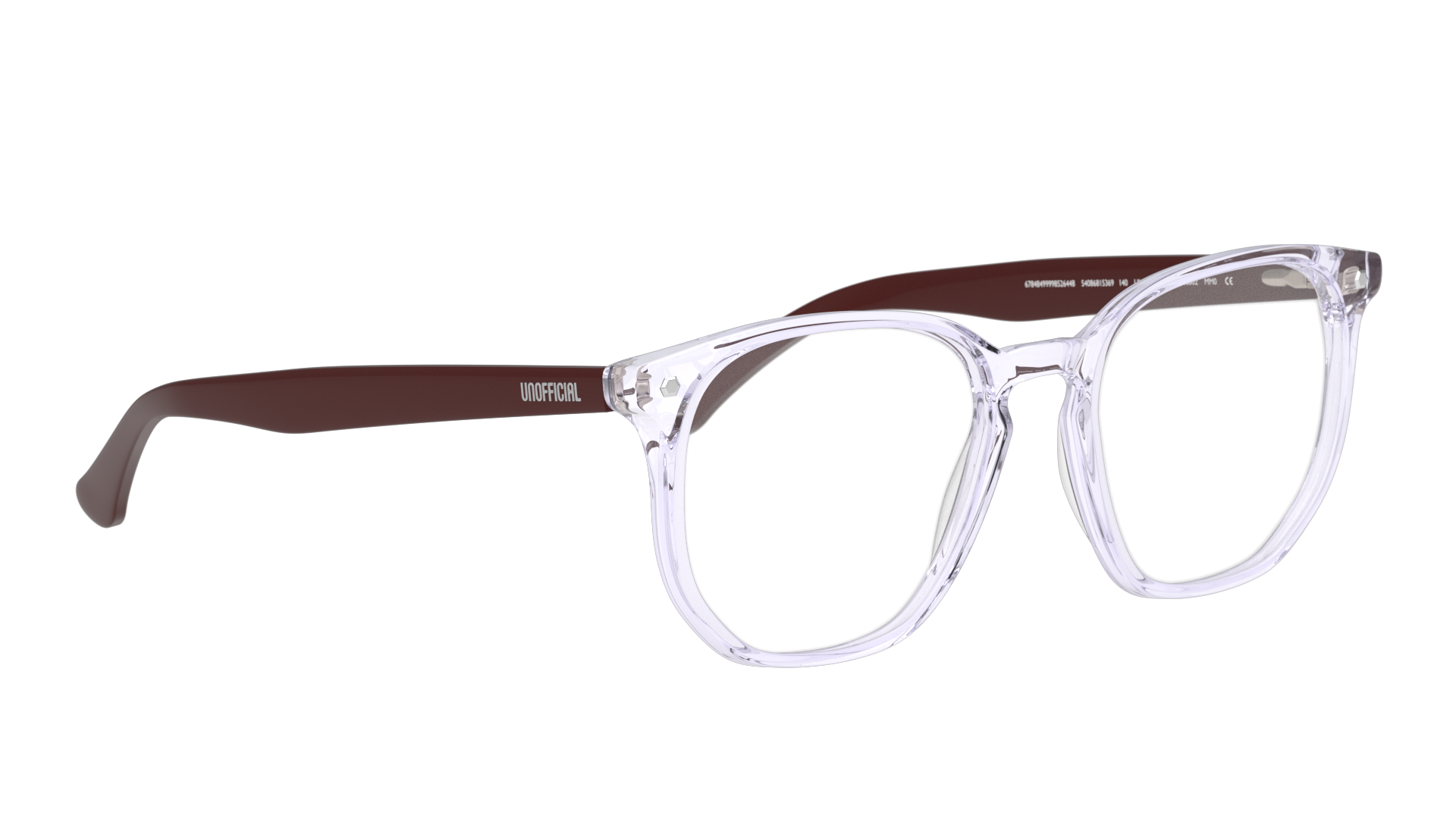 Angle_Right01 Unofficial UNOM0063 (GU00) Glasses Transparent / Grey