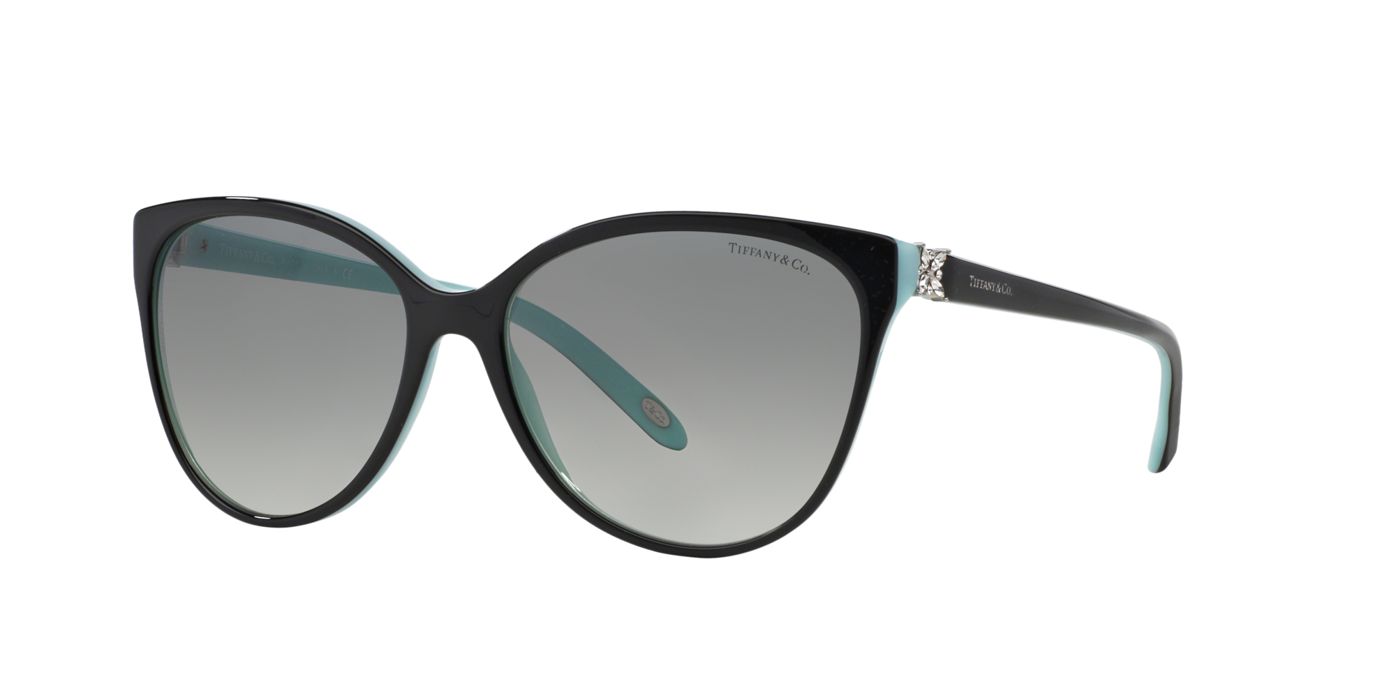 Angle_Left01 Tiffany & Co TF 4089B Sunglasses Grey / Black
