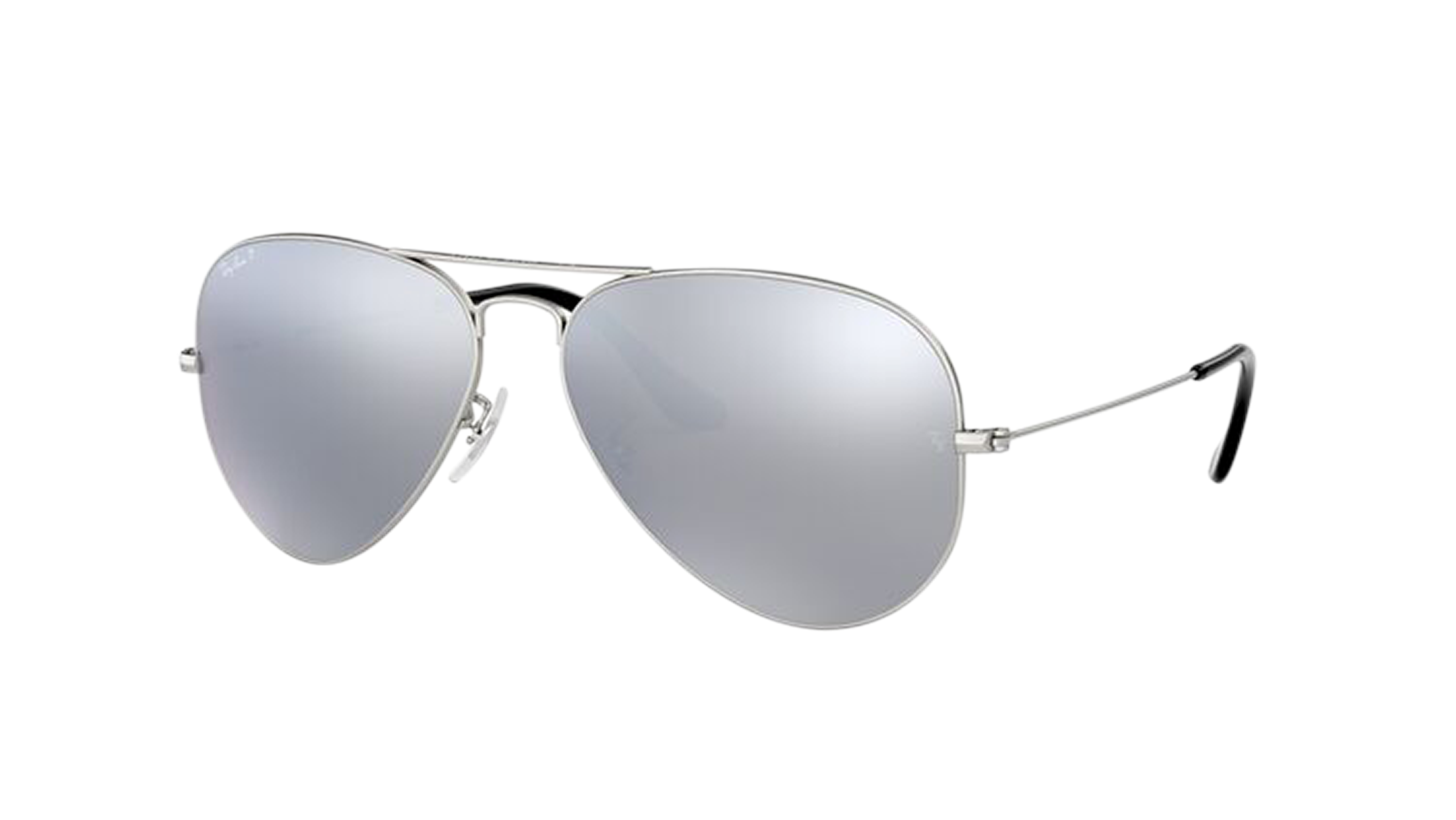 Angle_Left01 Ray-Ban Aviator Mirror RB3025 019/W3 Grijs / Zilver