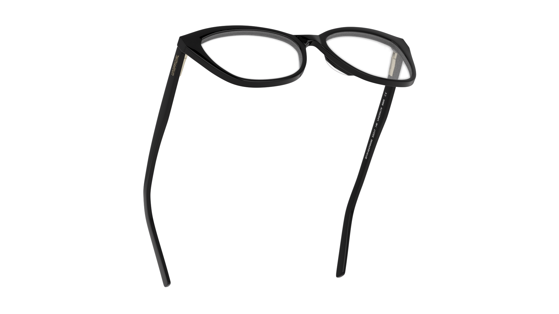 Bottom_Up Unofficial UNOF0179 Glasses Transparent / Black