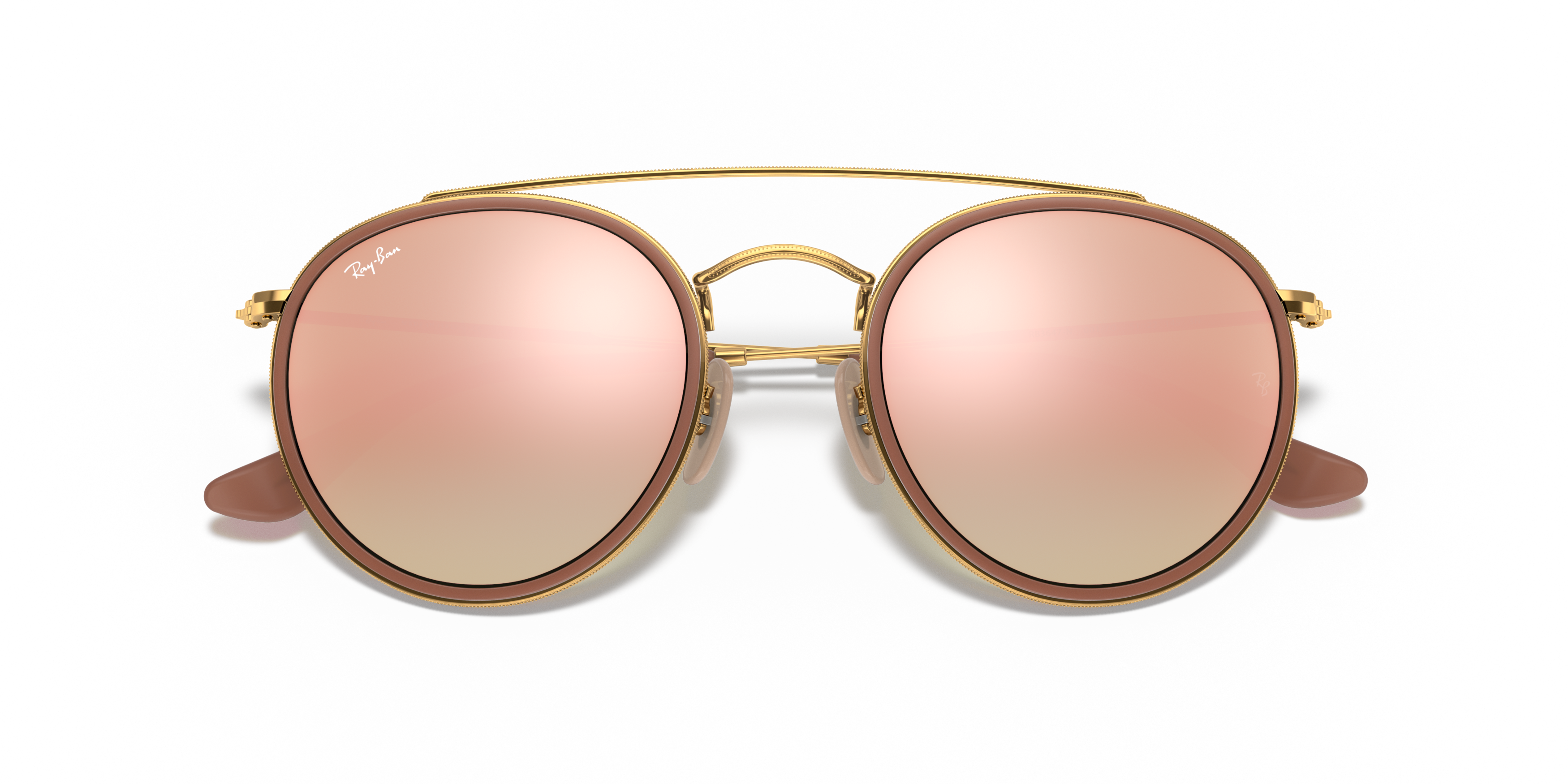 Folded Ray-Ban RB 3647N (001/7O) Sunglasses Pink / Gold