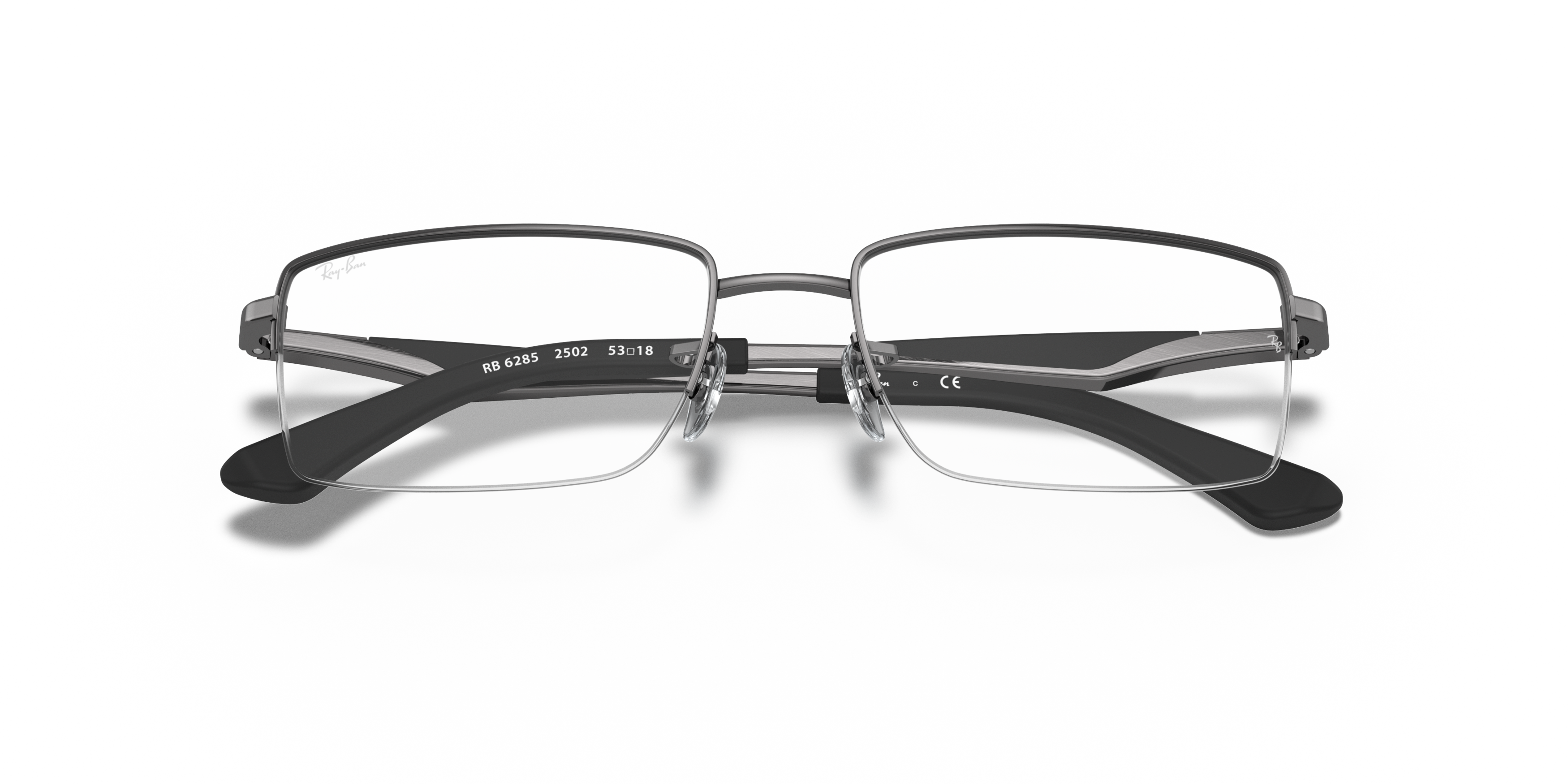 Folded Ray-Ban RX 6285 Glasses Transparent / Grey