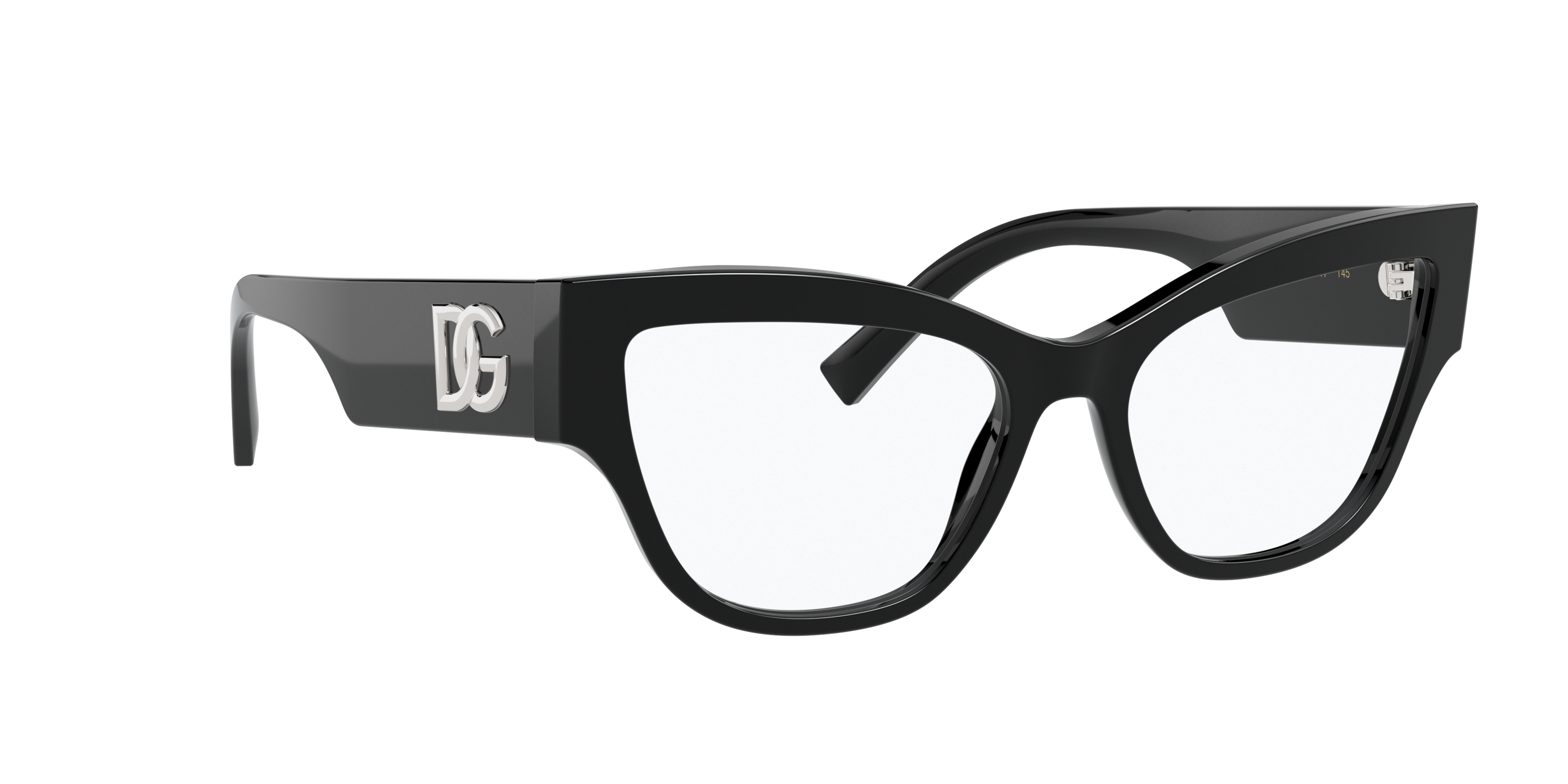 Angle_Right01 Dolce & Gabbana DG 3378 Glasses Transparent / Black