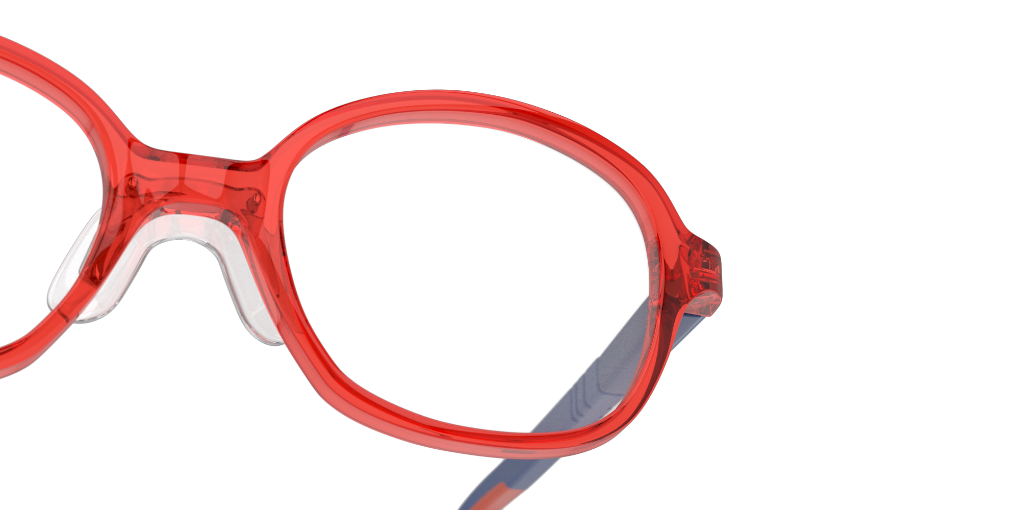 Detail01 Vision Express POO04 Children's Glasses Transparent / Transparent, Red
