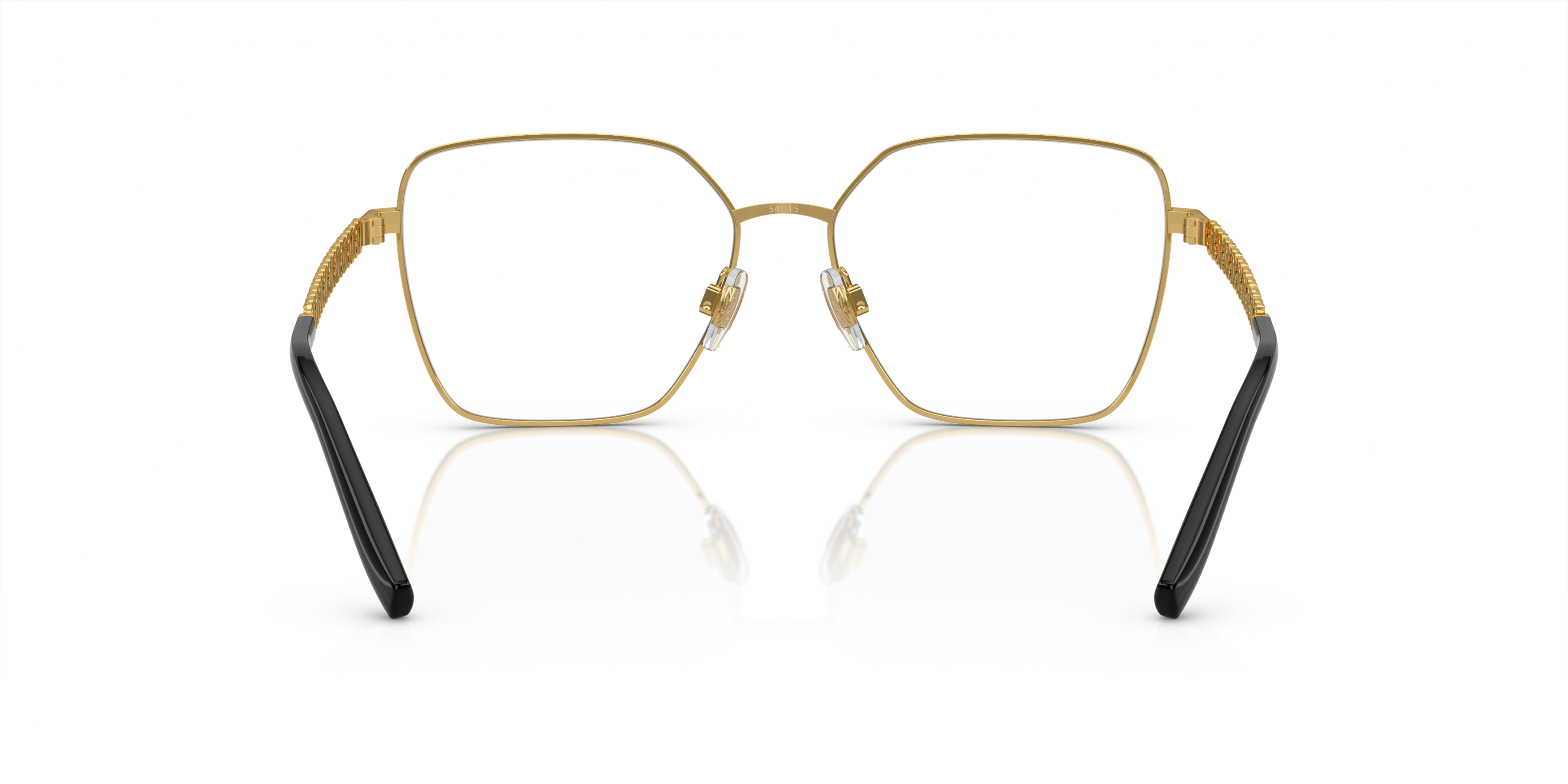 Detail02 Dolce & Gabbana DG 1351 (1334) Glasses Transparent / Gold