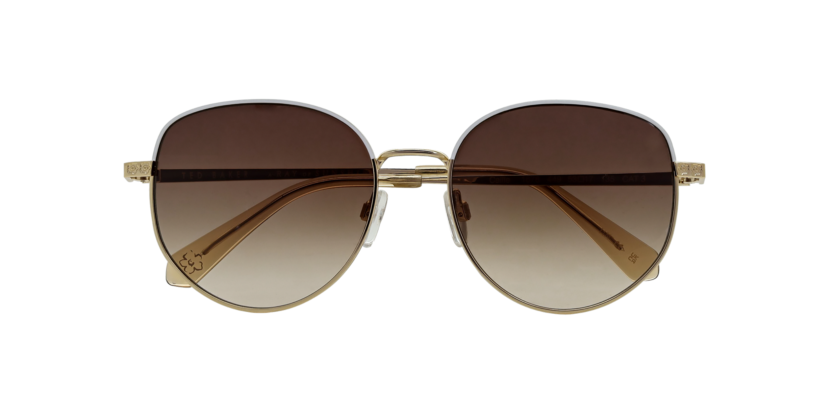 Front Ted Baker TB 1678 Sunglasses Brown / Gold