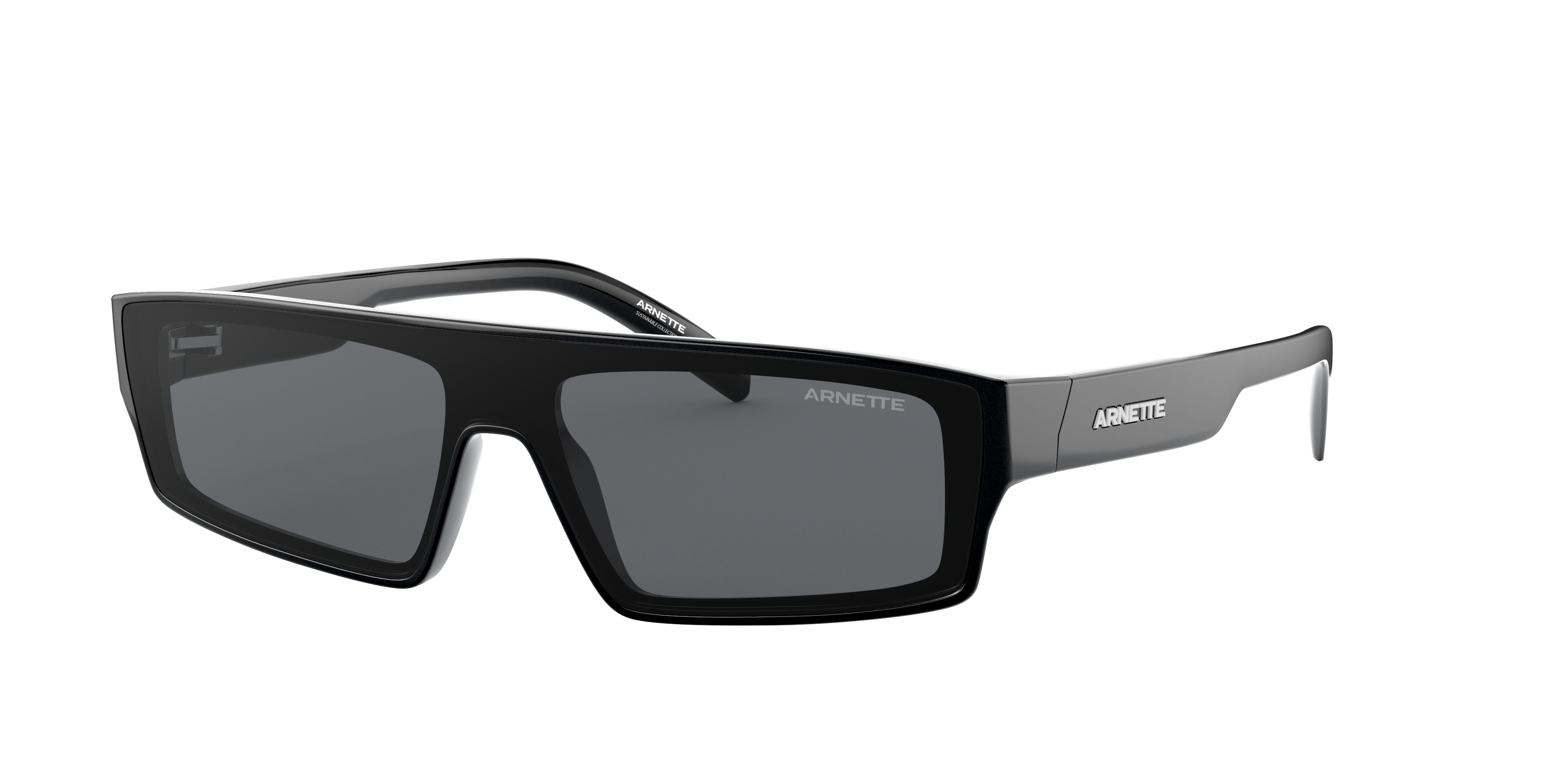 Angle_Left01 Arnette Syke AN 4268 Sunglasses Grey / Black