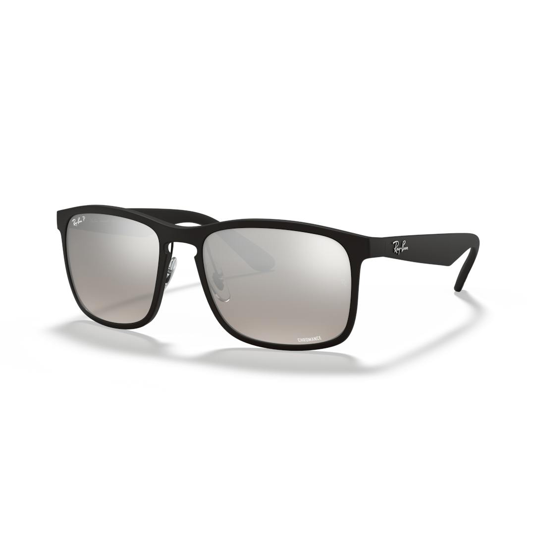 Ray-Ban Chromance 0RB4264 Solbriller - Firkantede Sort Polariserede og Spejlvendte Linser