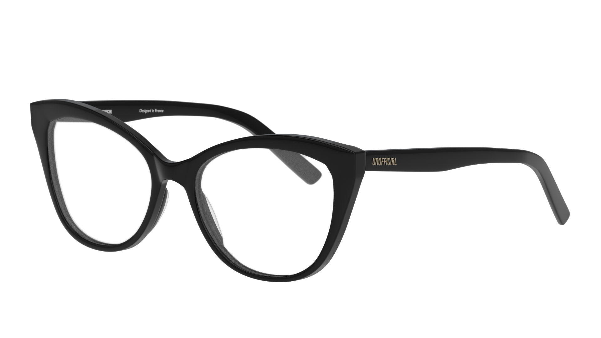 Angle_Left01 Unofficial UNOF0179 (BB00) Glasses Transparent / Black