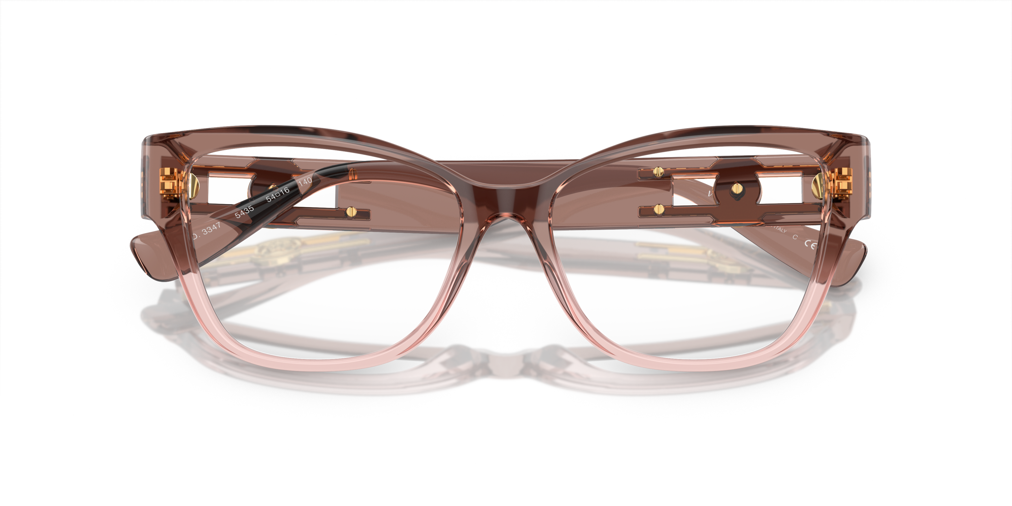 Folded Versace VE 3347 Glasses Transparent / Pink