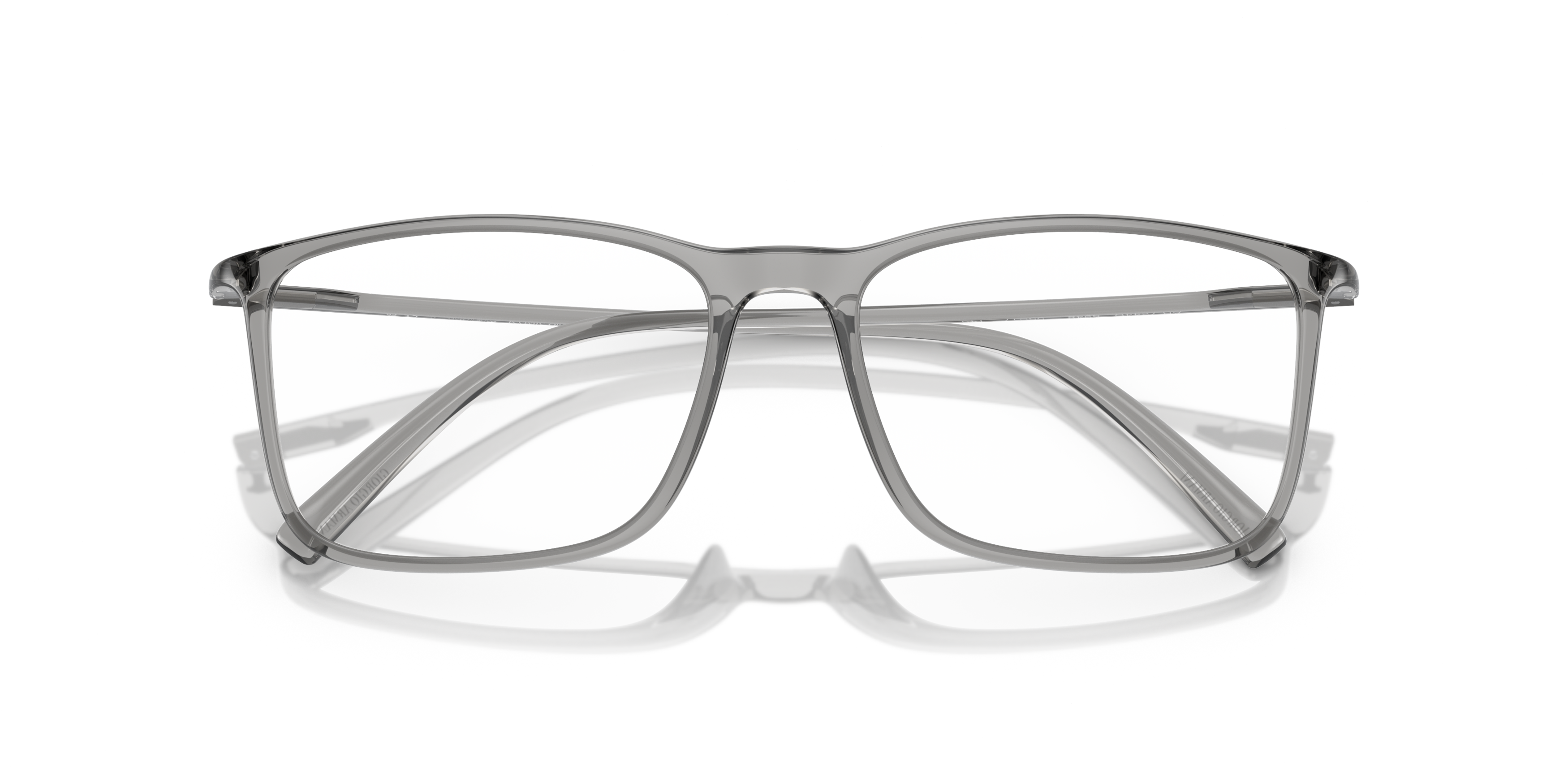 Folded Giorgio Armani AR 7244U Glasses Transparent / Transparent, Grey