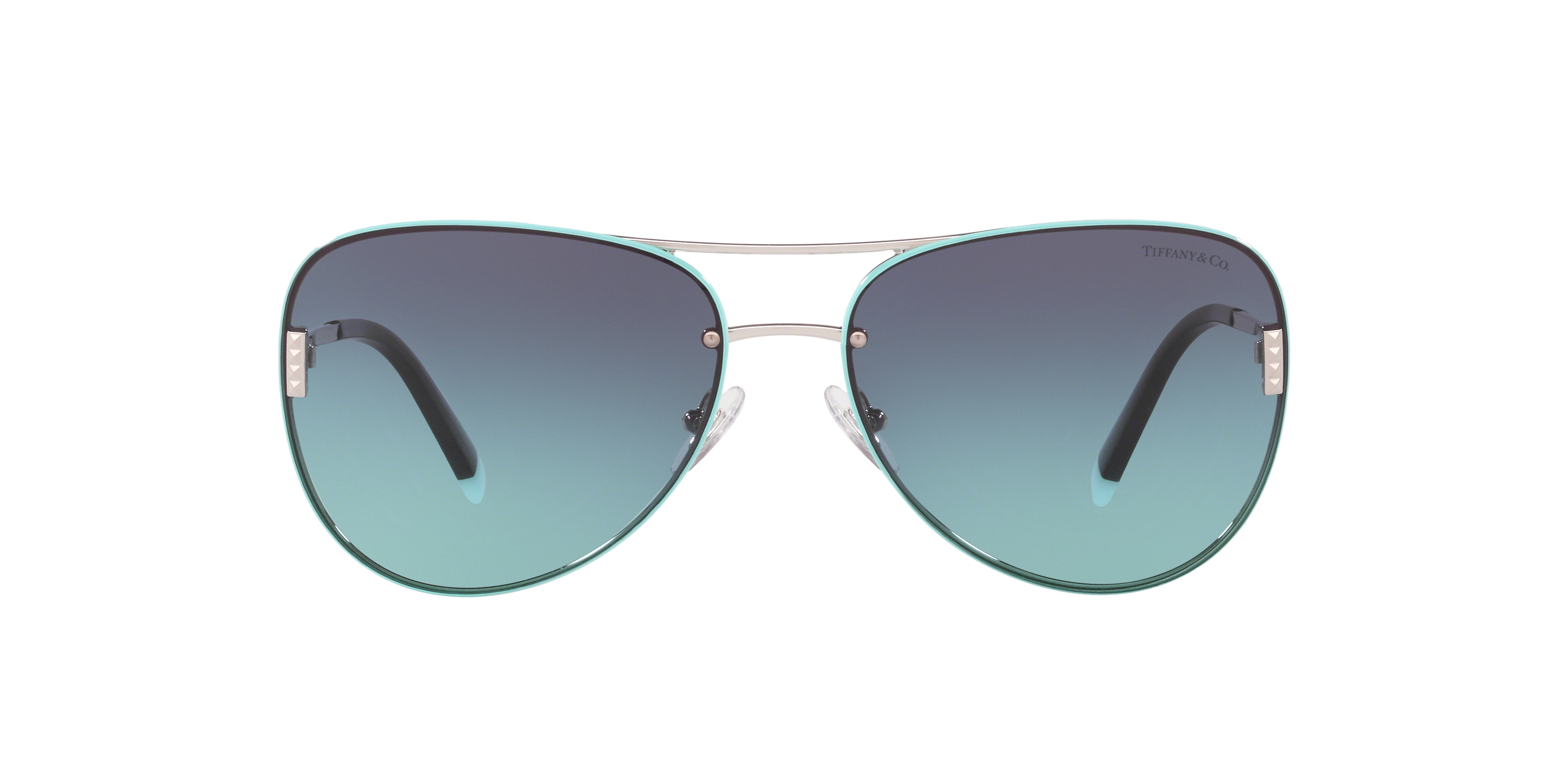 Front Tiffany & Co TF 3066 Sunglasses Blue / Grey