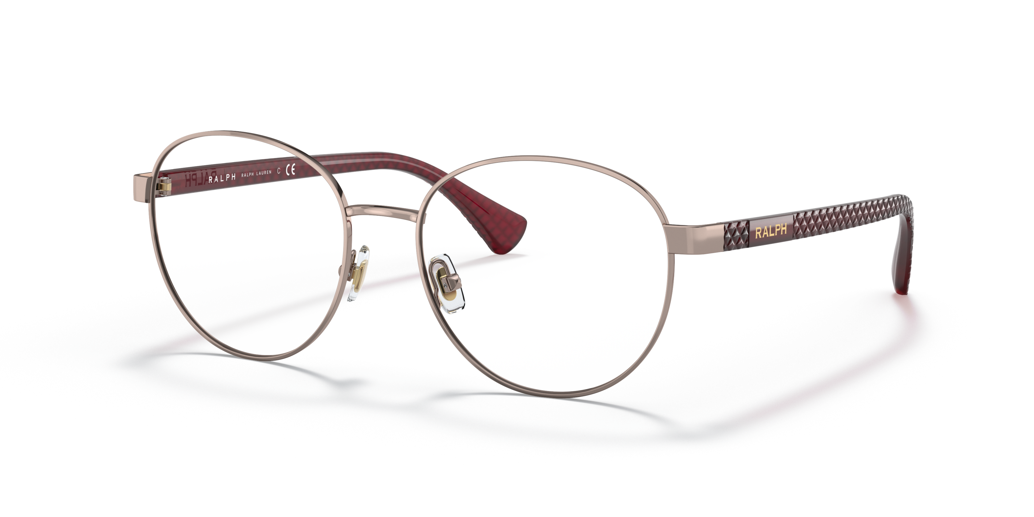 Angle_Left01 Ralph by Ralph Lauren RA 6050 Glasses Transparent / Pink