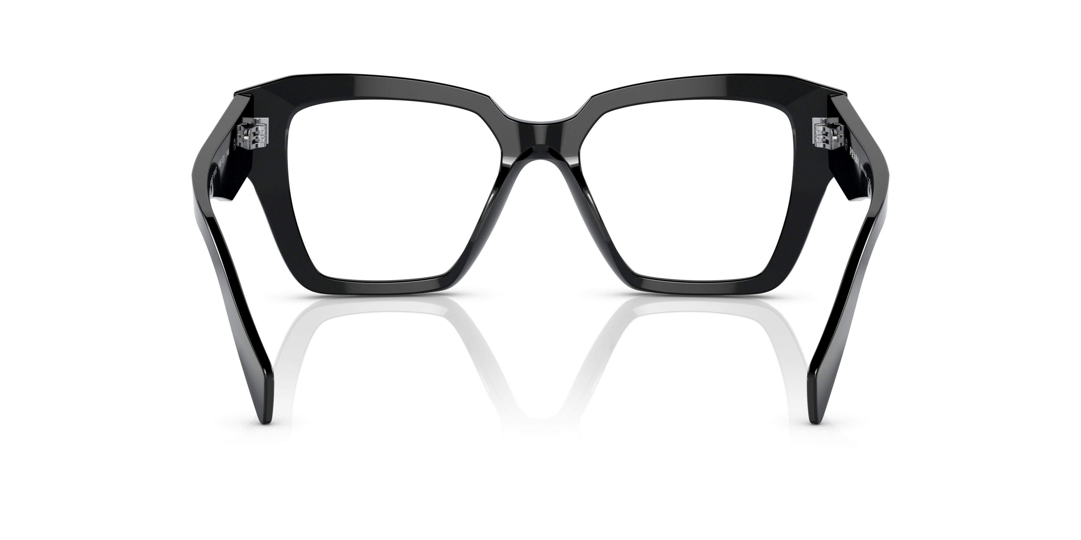 Detail02 Prada PR 09ZV Glasses Transparent / Tortoise Shell