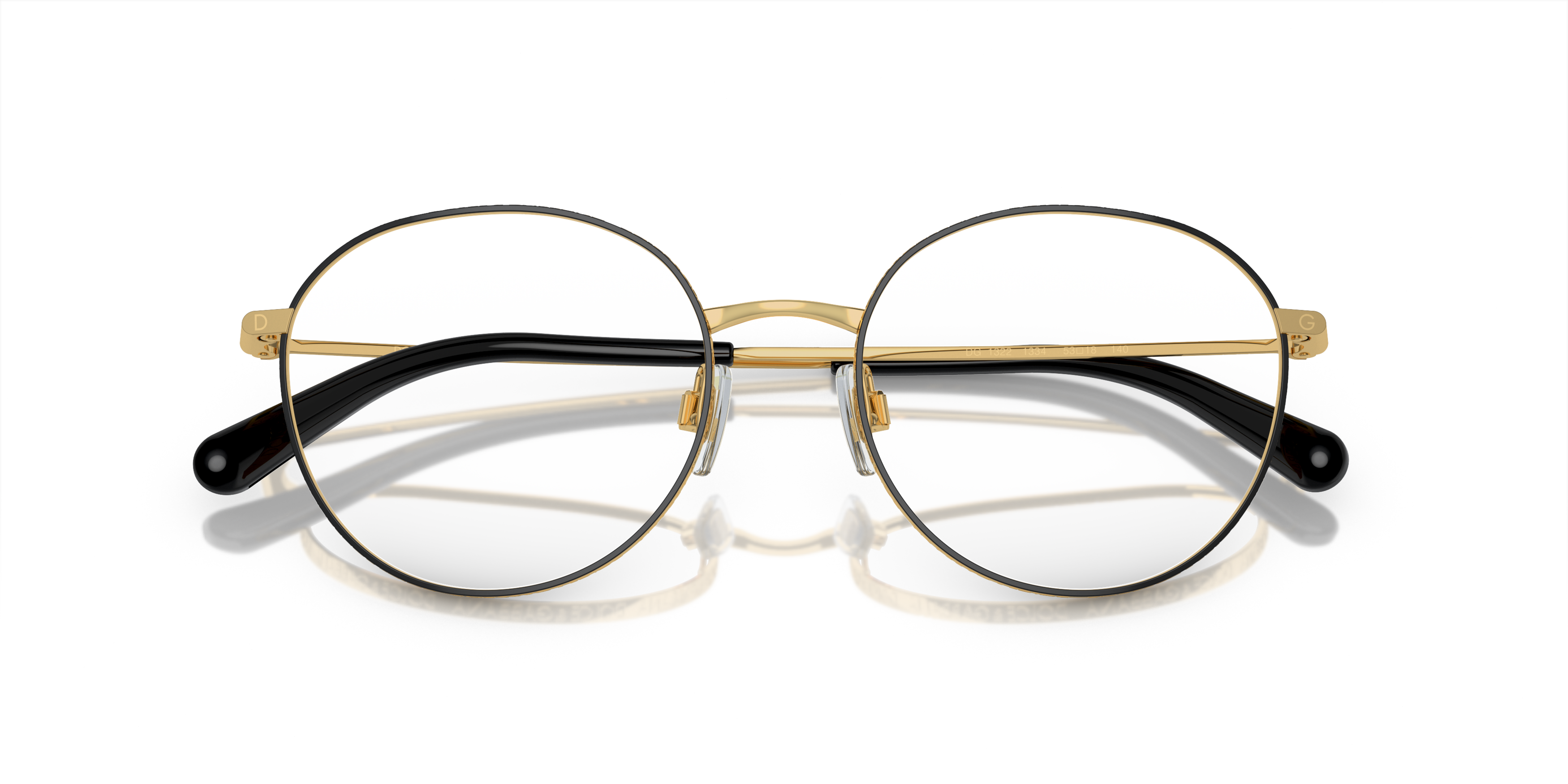 Folded Dolce & Gabbana DG 1322 (1334) Glasses Transparent / Black