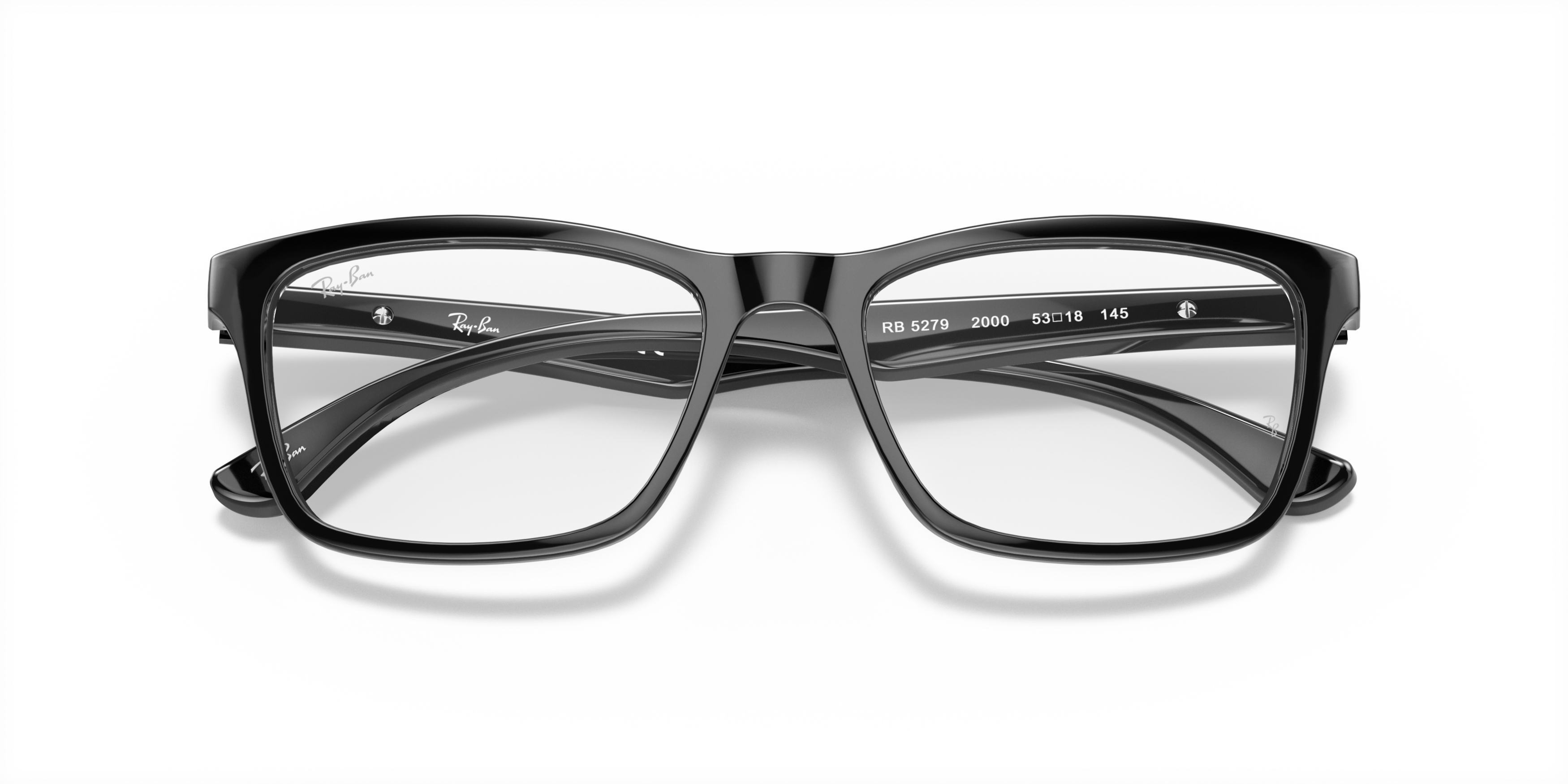 Folded Ray-Ban RX 5279 Glasses Transparent / Black