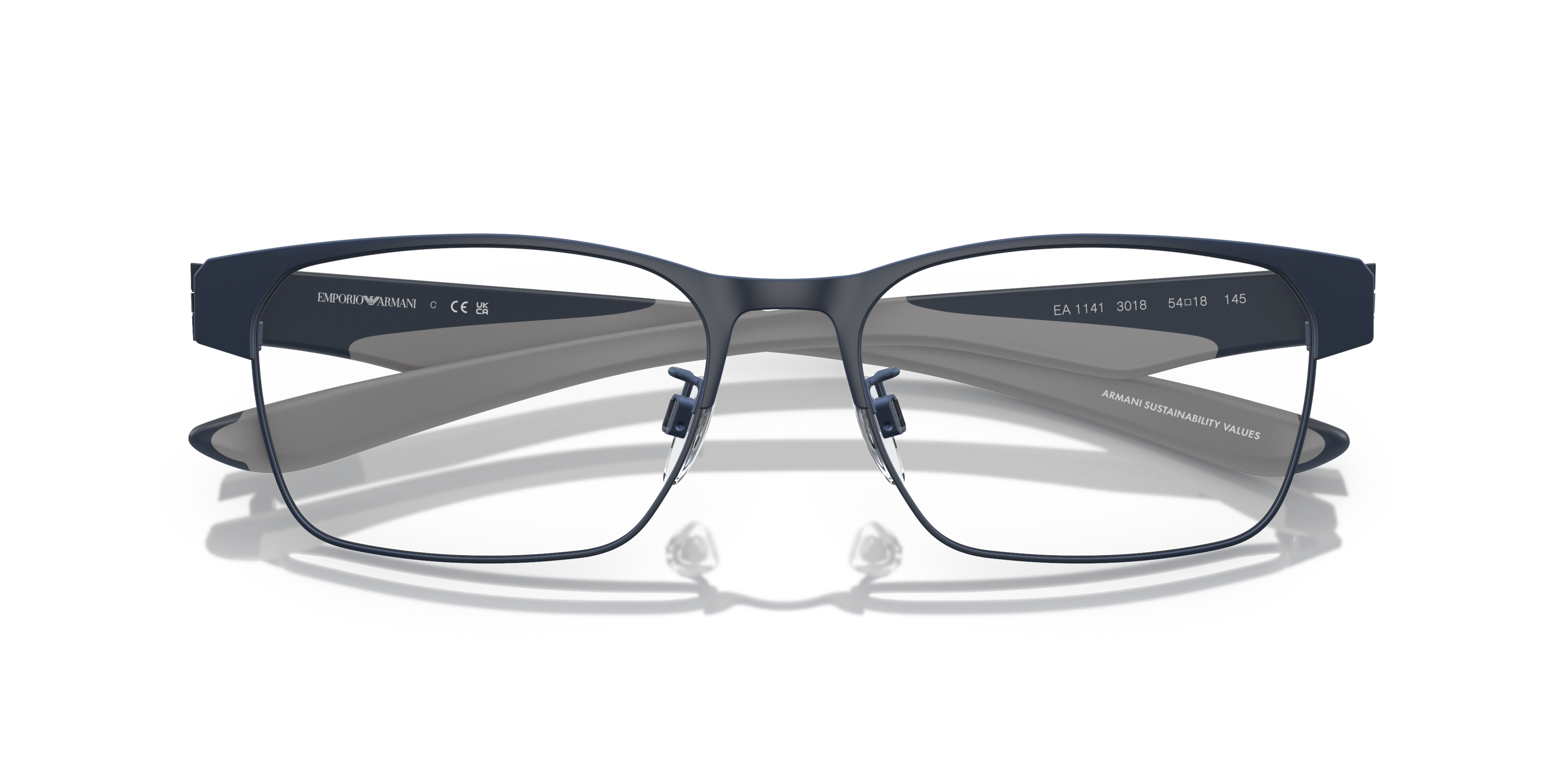 Folded Emporio Armani EA 1141 Glasses Transparent / Blue