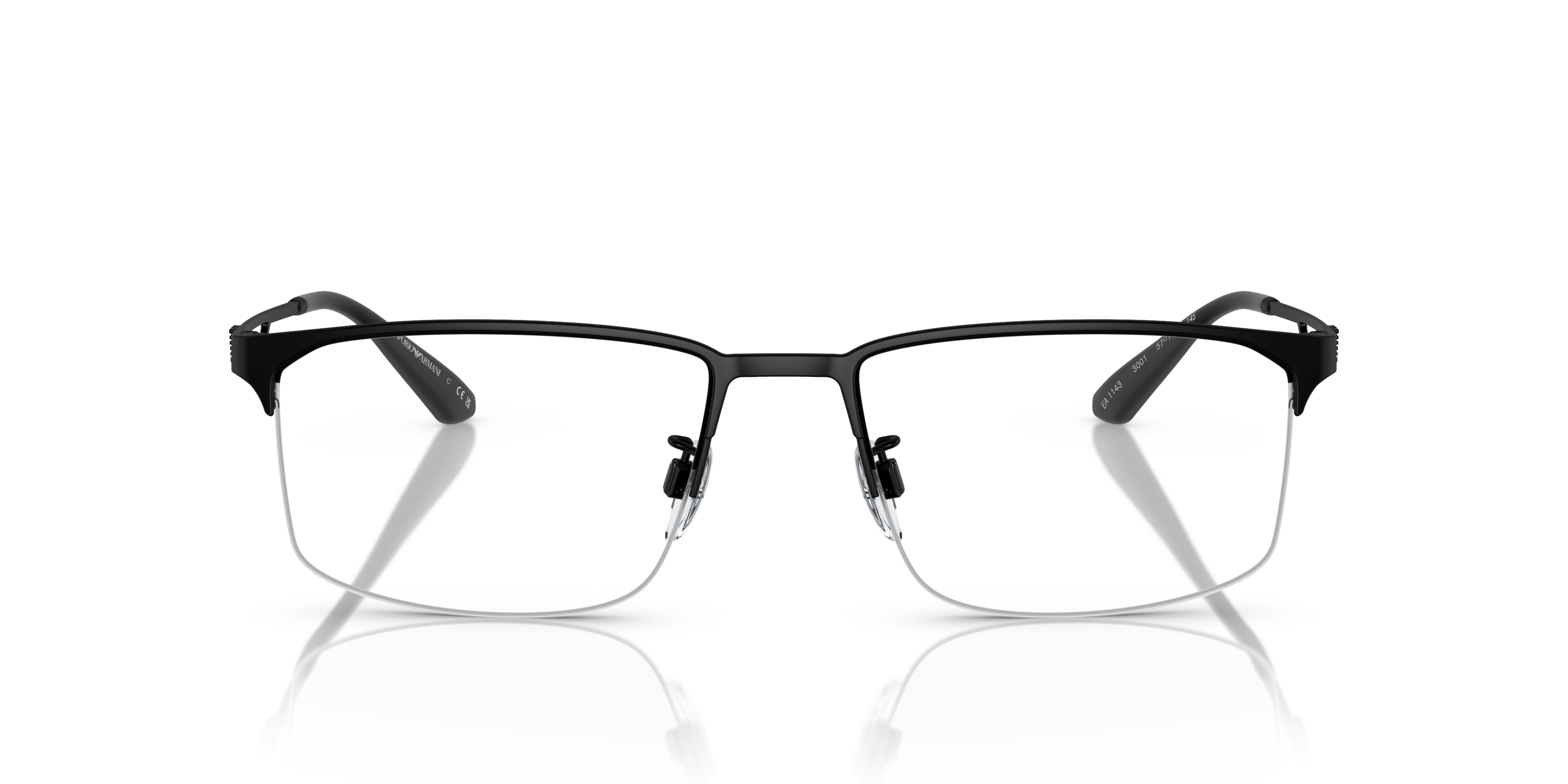 Front Emporio Armani EA 1143 Glasses Transparent / Black