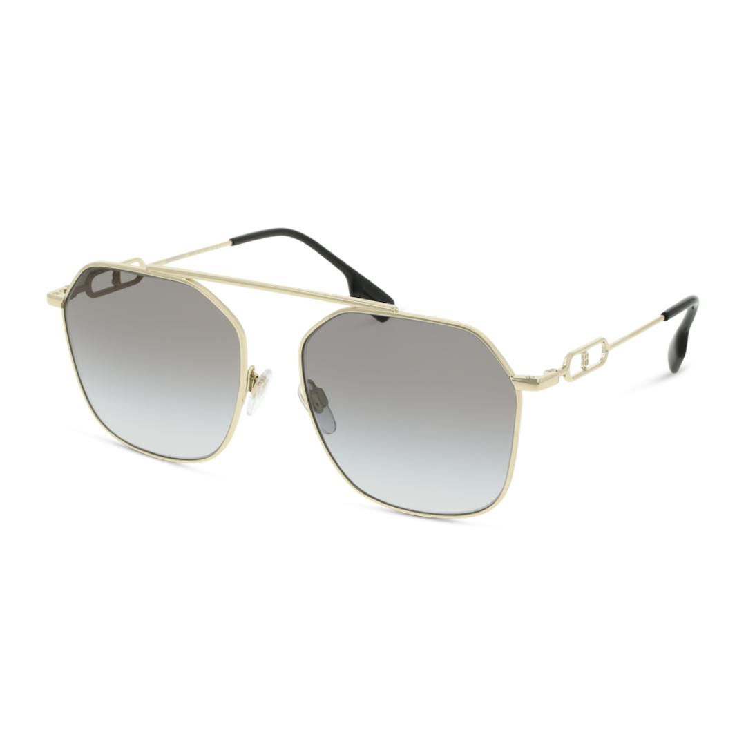 Burberry BE3124 Lunettes de Soleil Homme - Doré - Possibilité de verres correcteurs - Adaptable à la