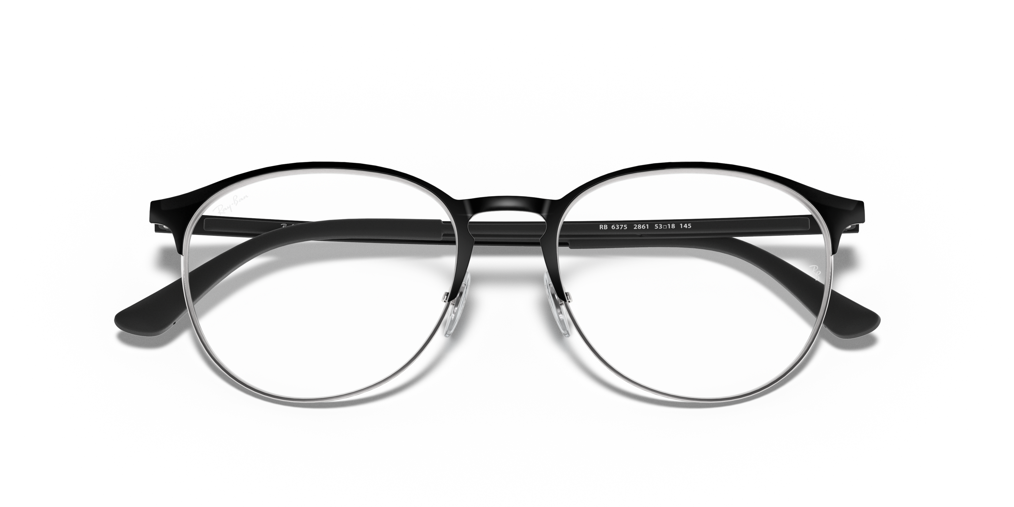 Folded Ray-Ban RX 6375 Glasses Transparent / Grey