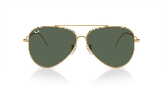 Ray-Ban Aviator Reverse RBR 0101S (001/VR) Sunglasses Green / Gold